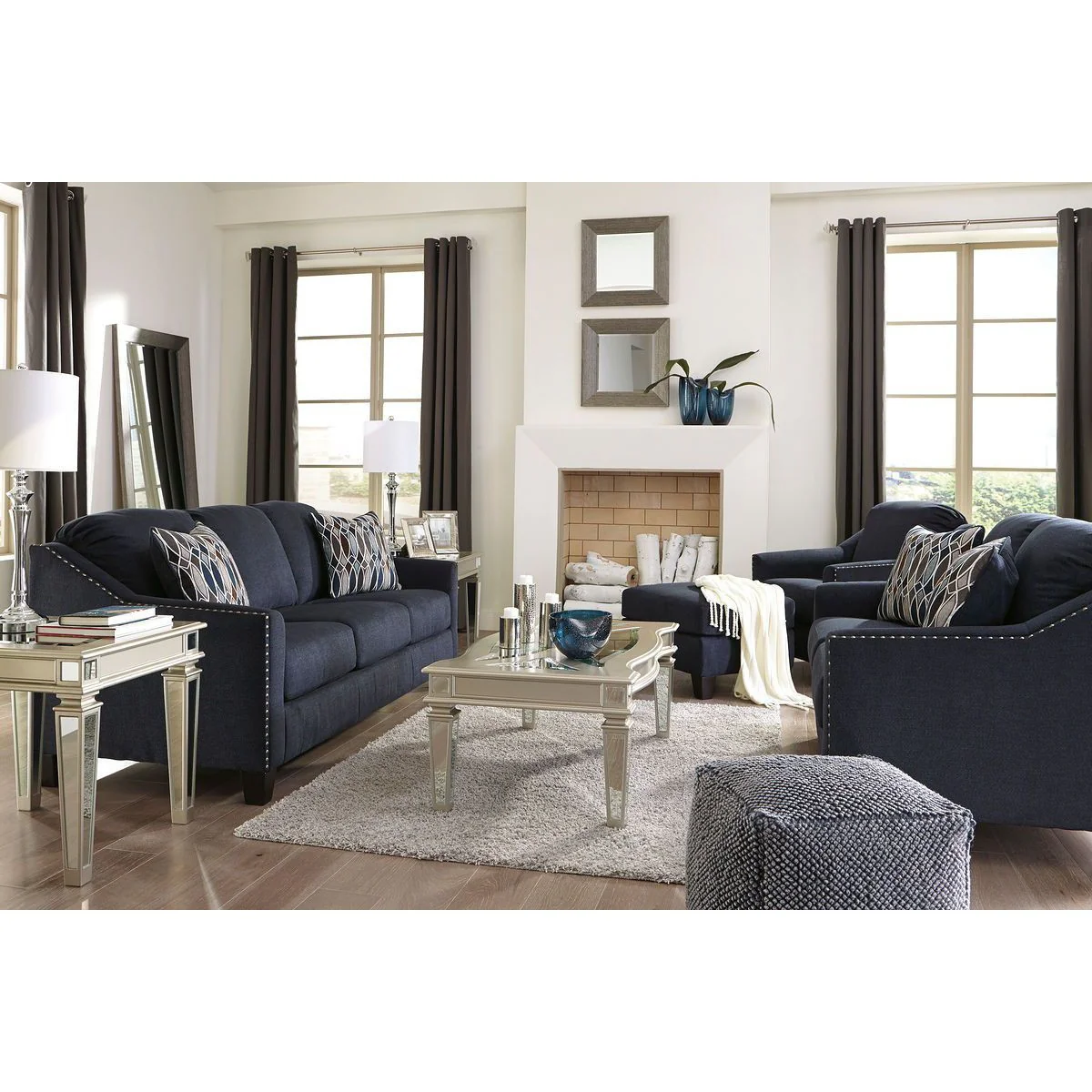 Creeal Heights - Ink - 2 Pc. - Chair With Ottoman - Image 4