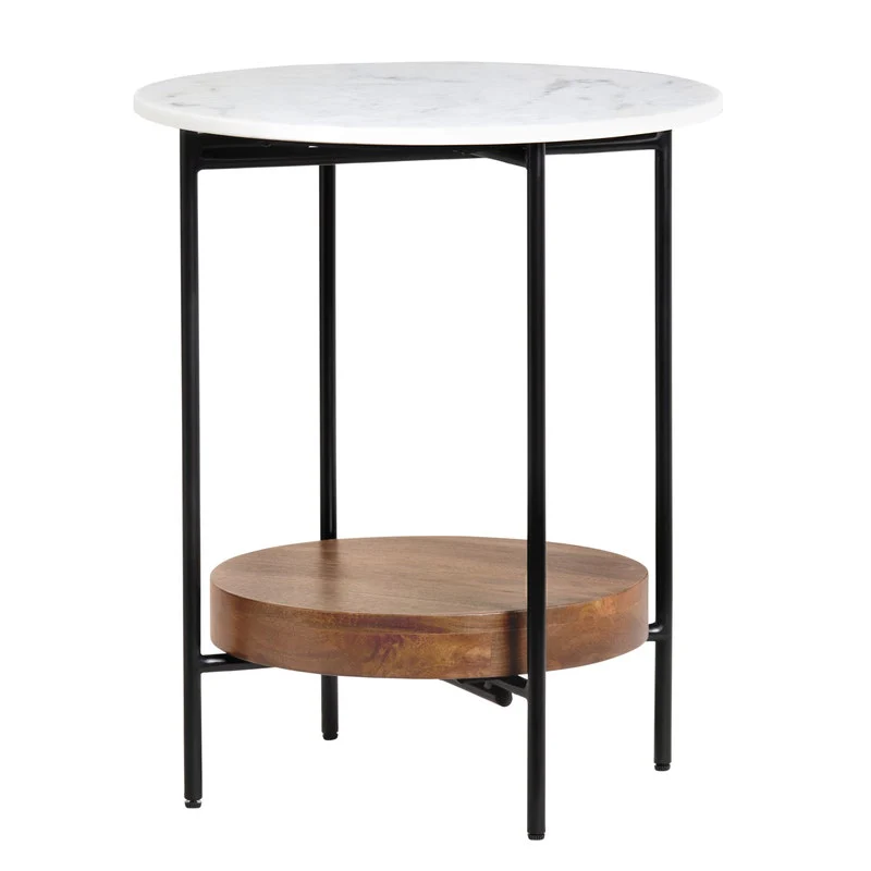 Crestview Brewpub Round End Table