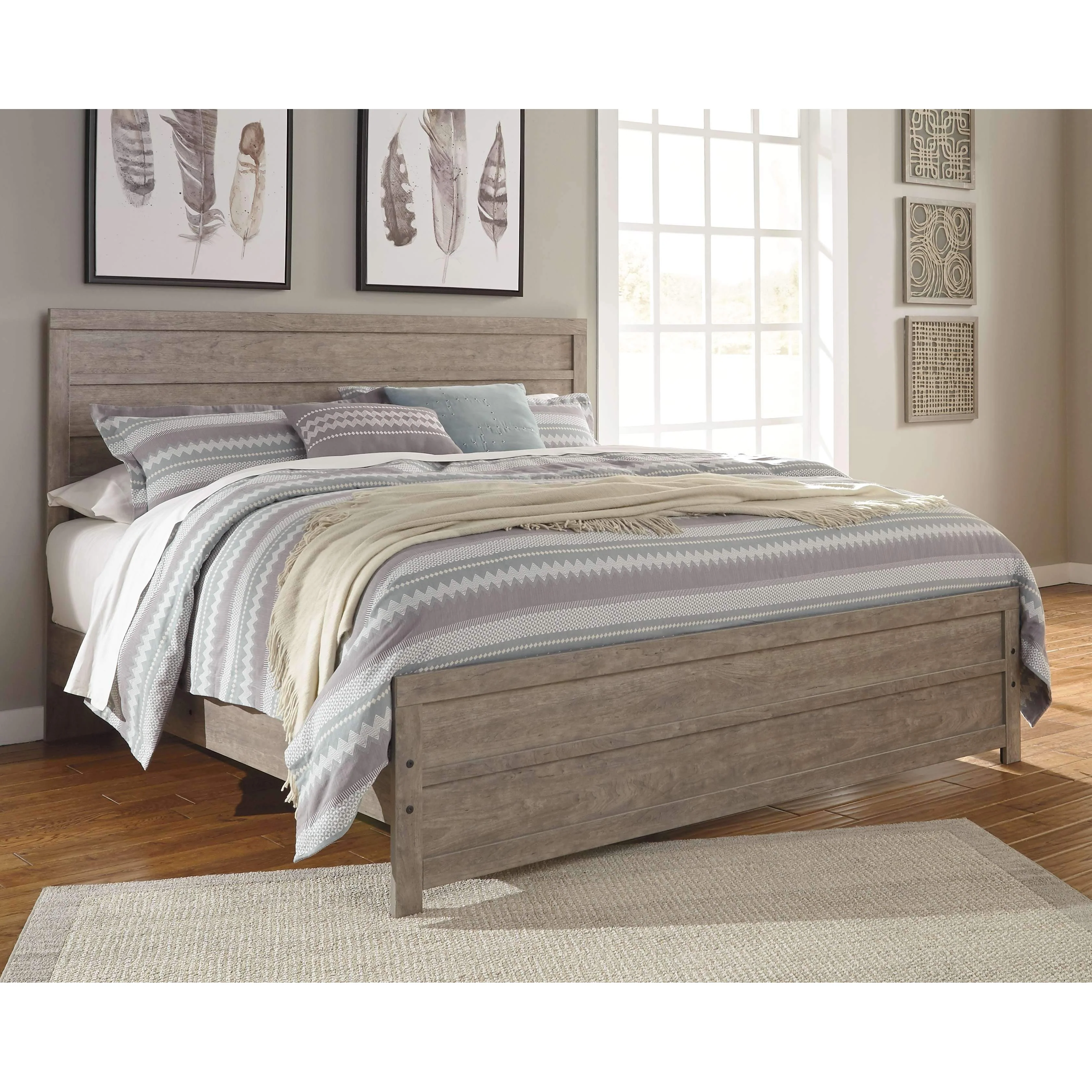 Culverbach - Gray - King Panel Bed - Image 6