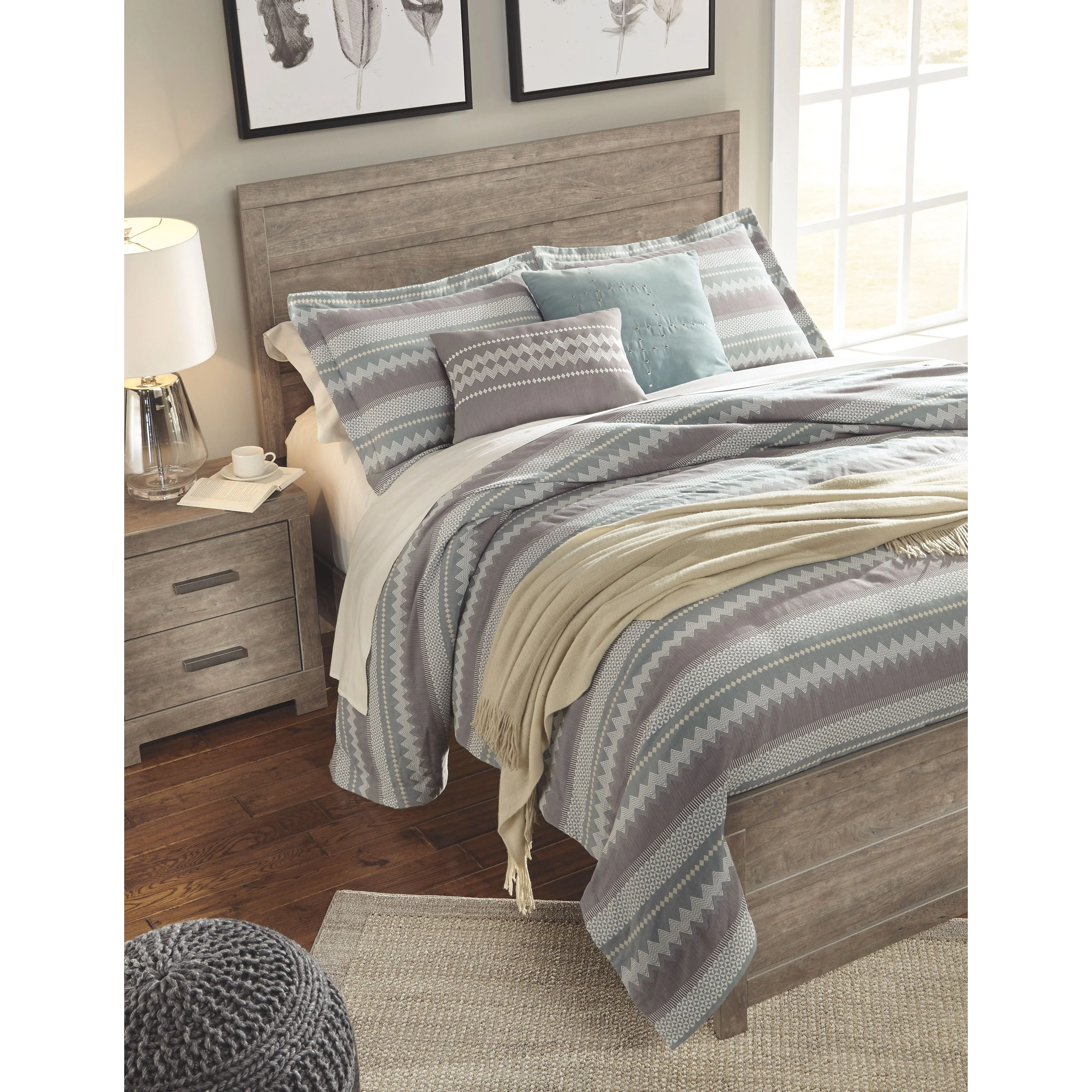 Culverbach - Gray - Queen Panel Headboard - Image 8