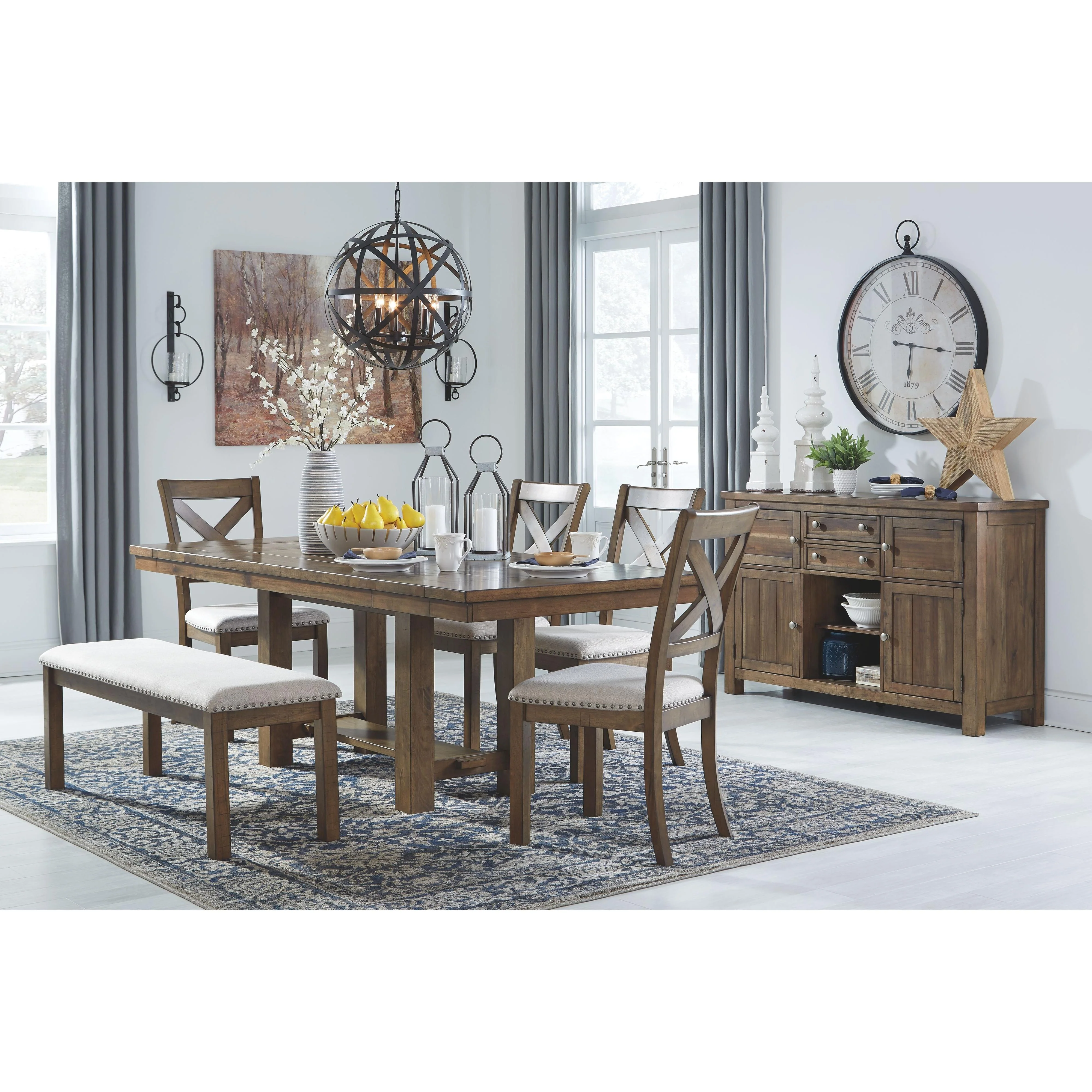 Ashley Moriville Upholstered Bench in Beige - Image 11