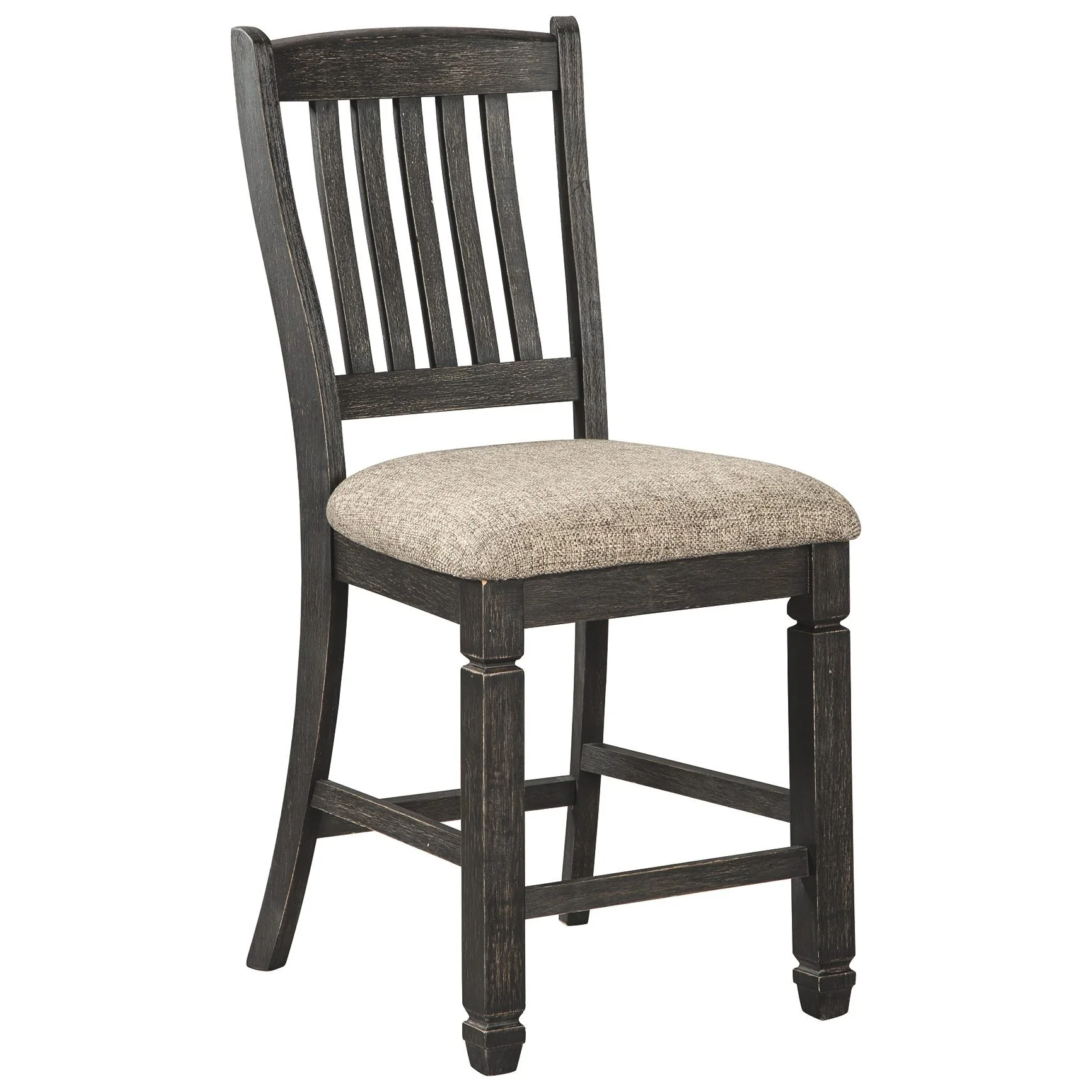 Tyler Creek - Black/Grayish Brown - Upholstered Barstool - Image 5
