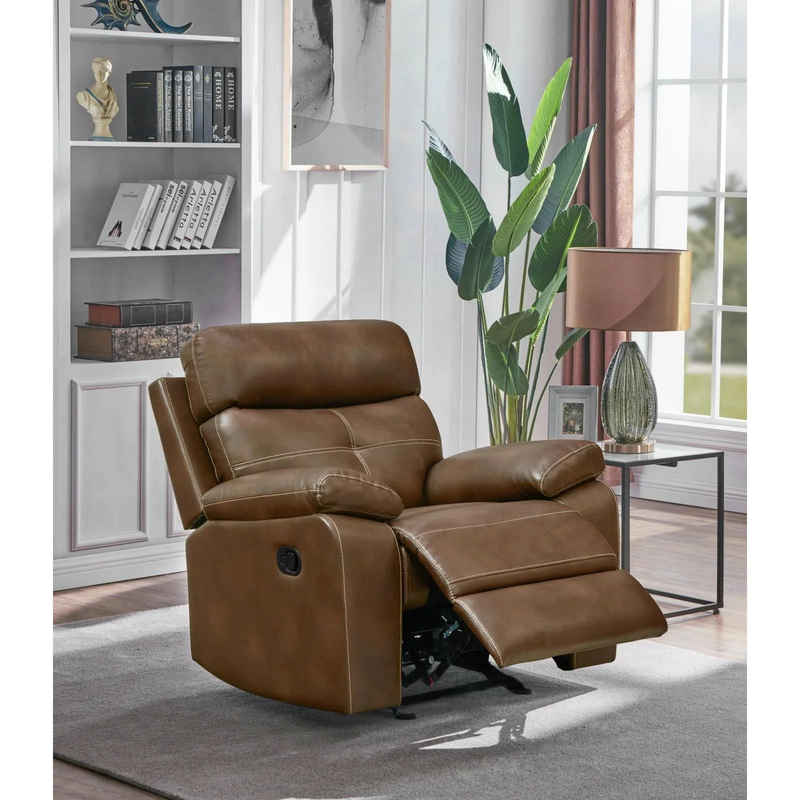 Damiano Motion - Glider Recliner - Light Brown - Image 2
