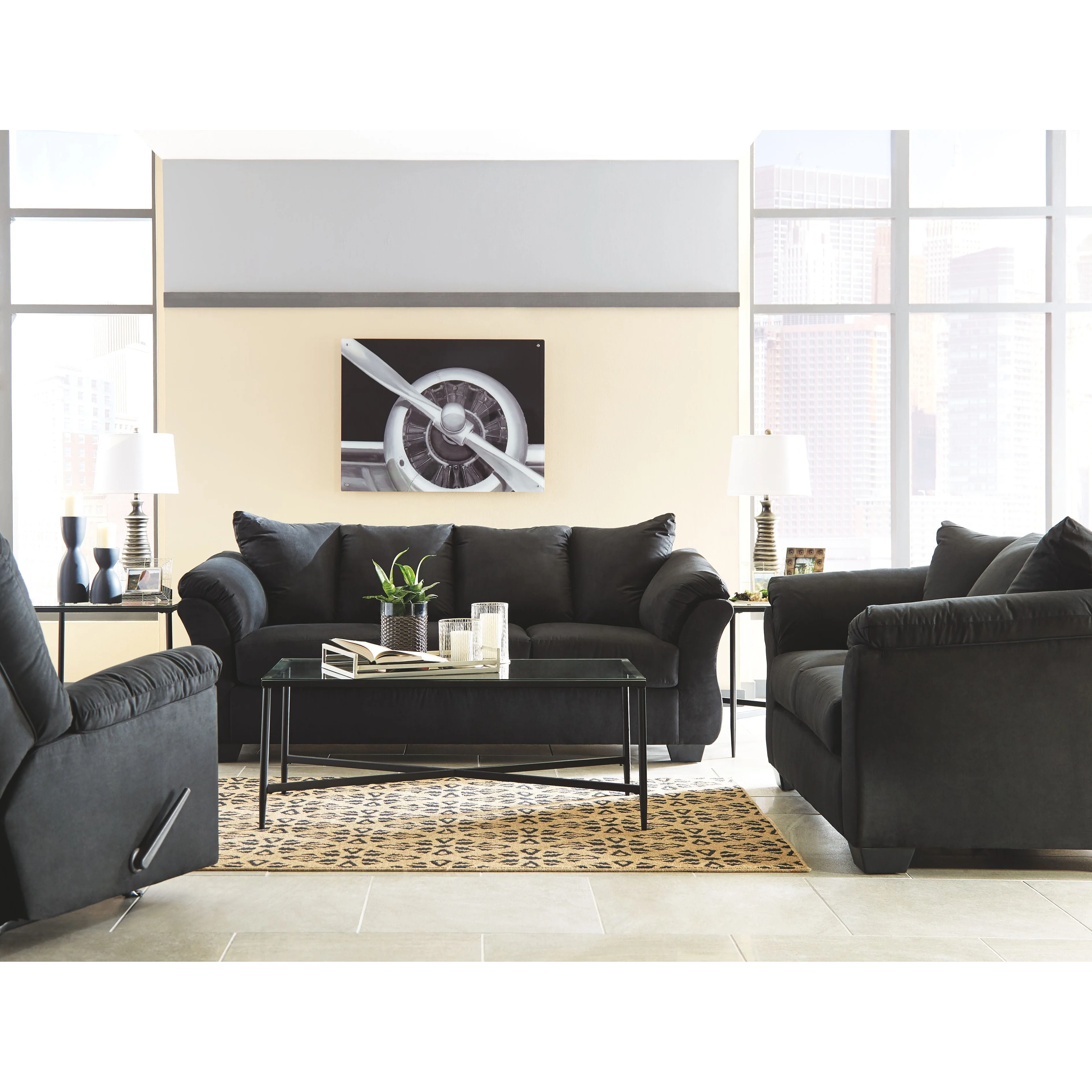 Darcy - Black - Loveseat - Image 7