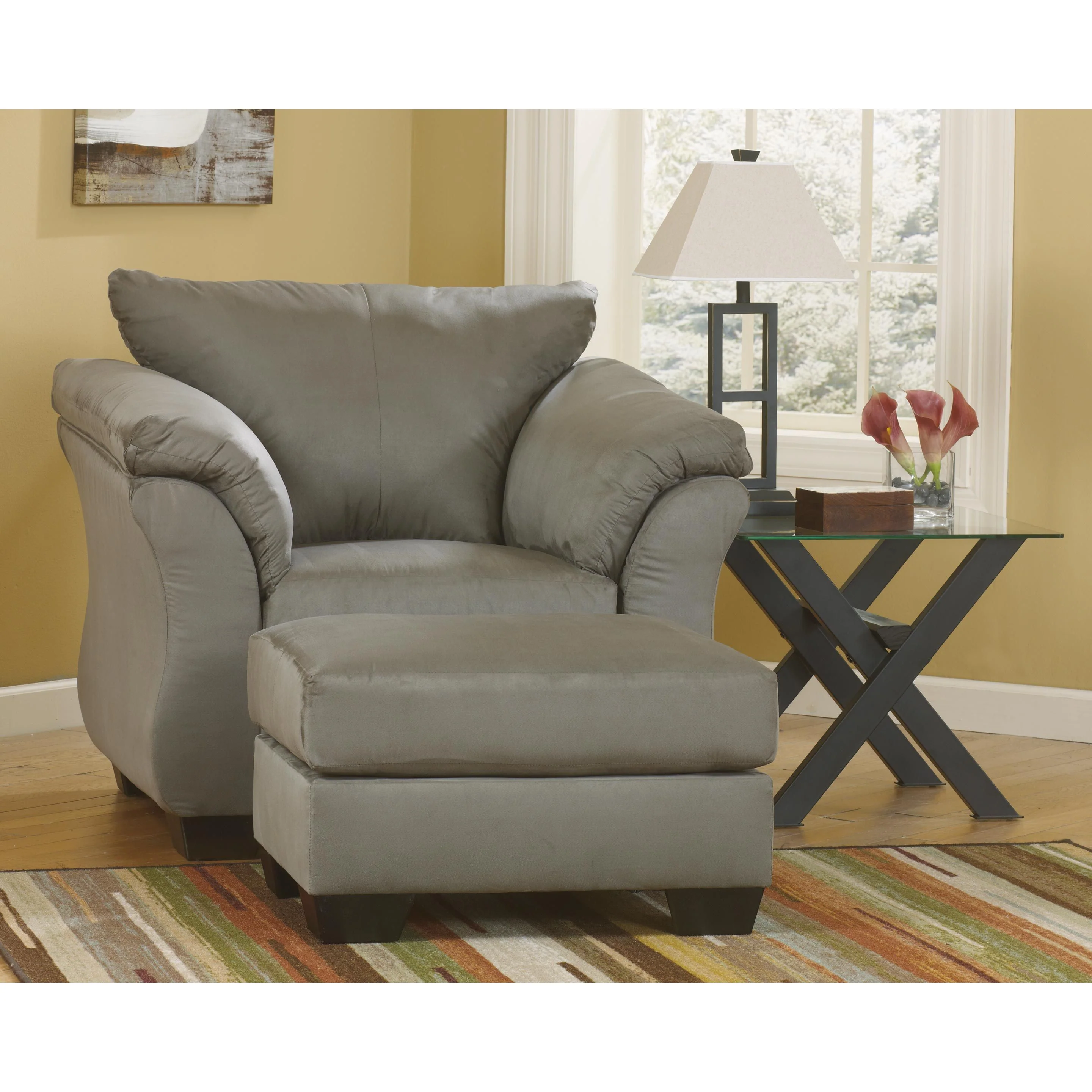 Darcy - Cobblestone - Ottoman - Image 3