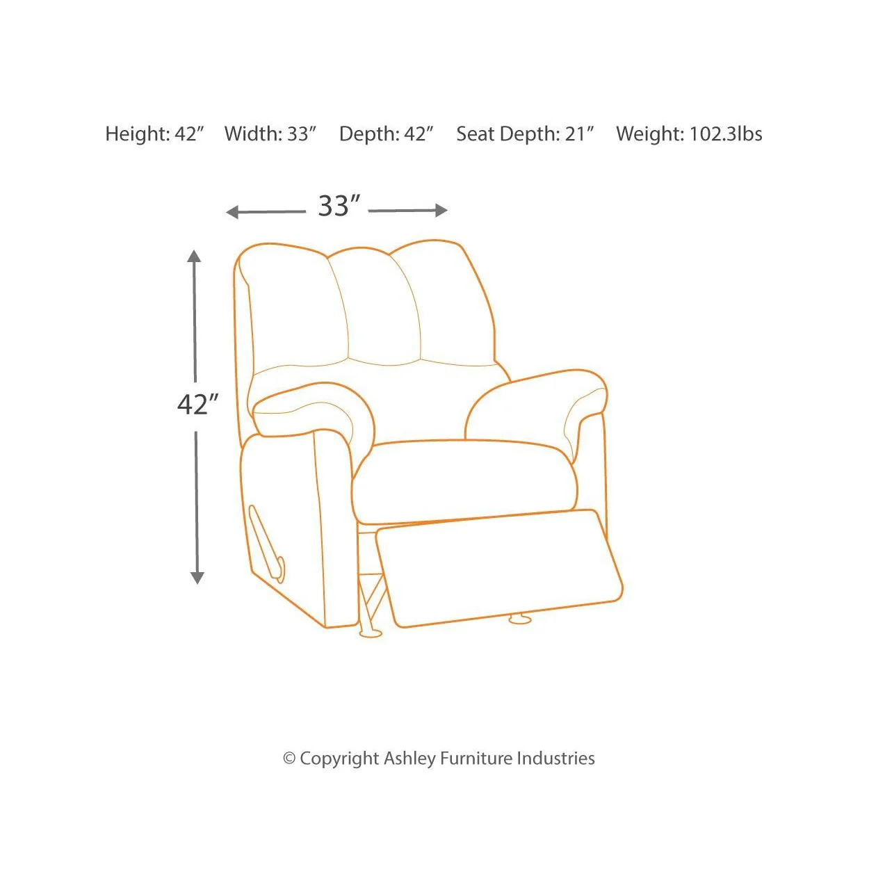 Darcy - Dark Gray - Rocker Recliner - Image 9