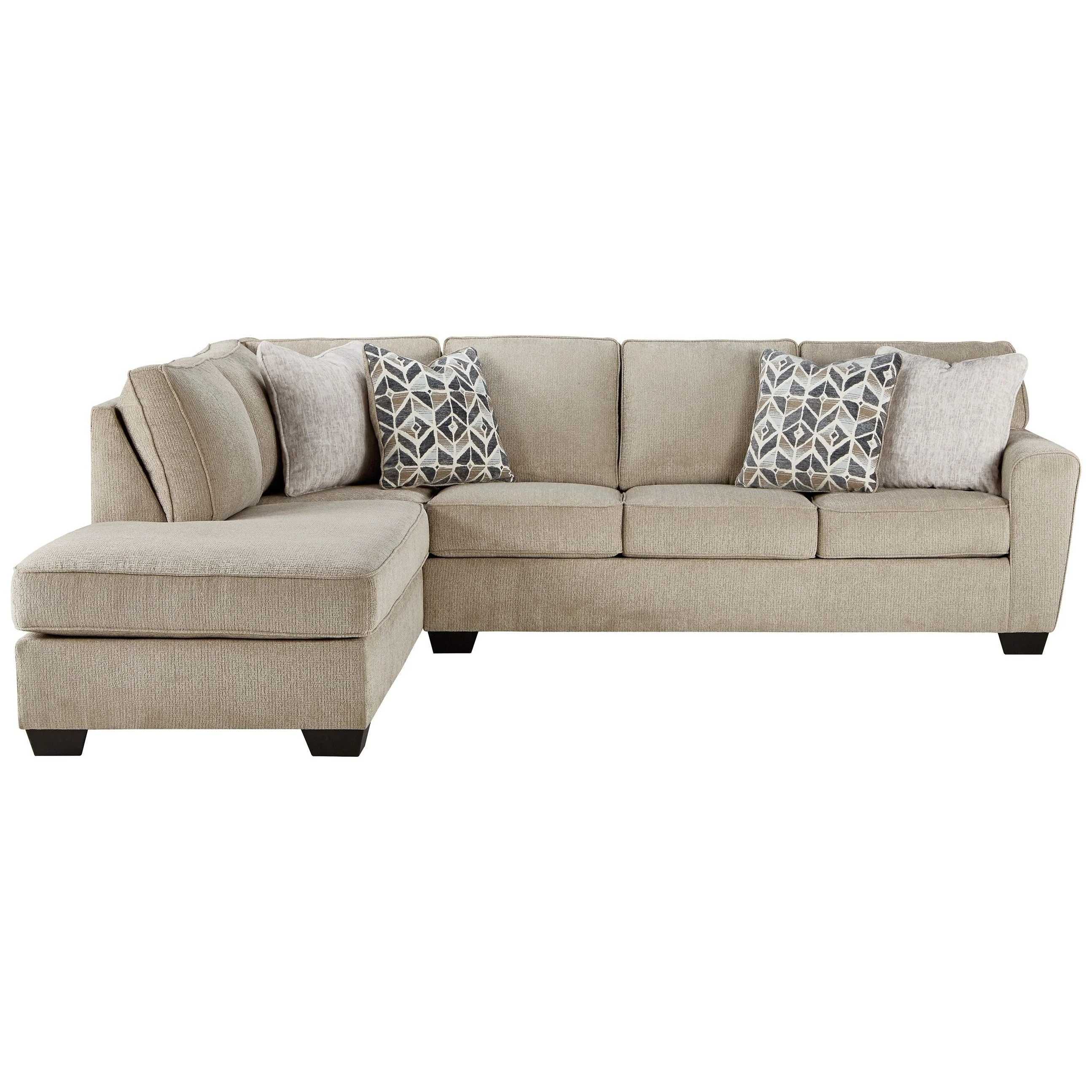Decelle - Putty - Left Arm Facing Chaise 2 Pc Sectional - Image 3