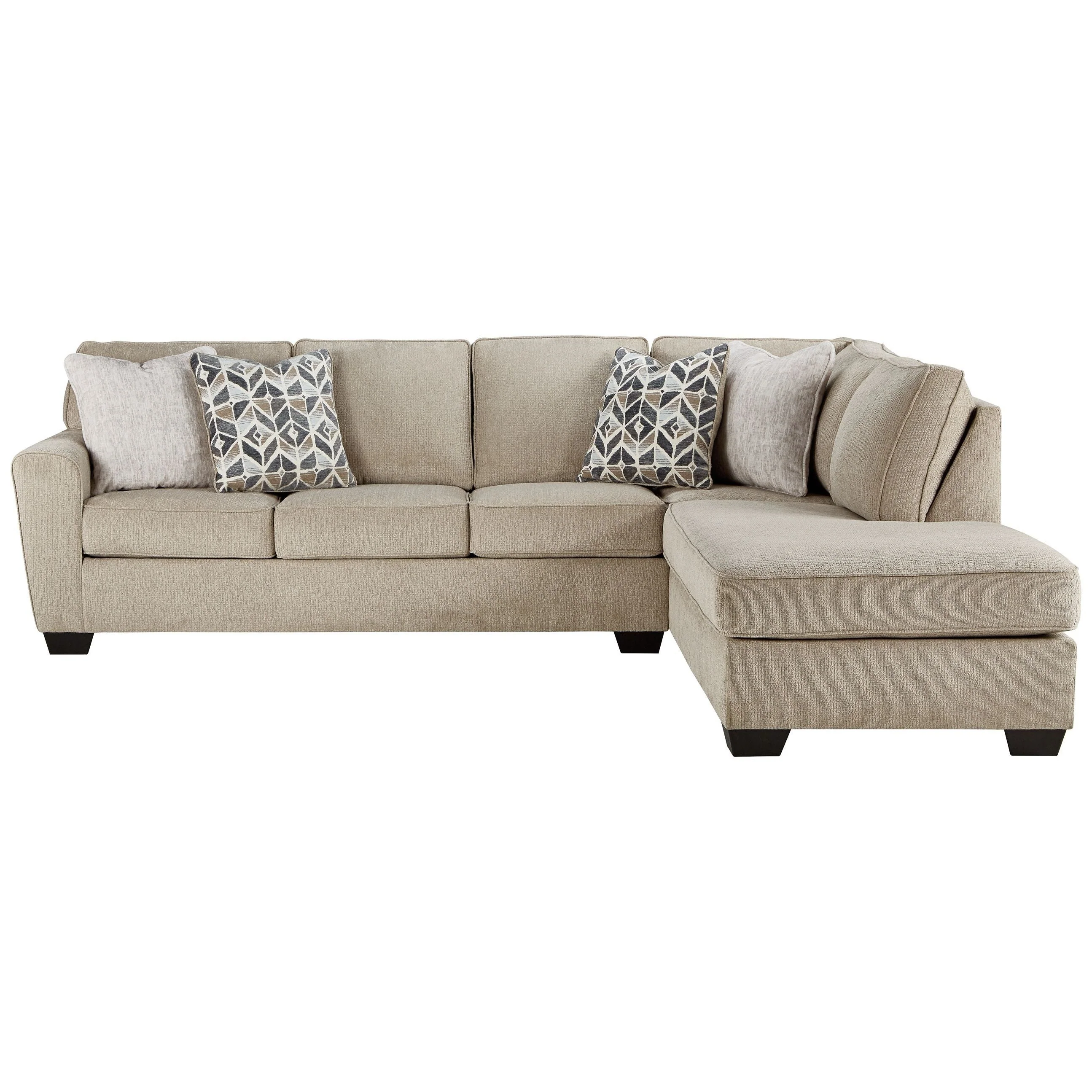 Decelle - Putty - Left Arm Facing Sofa 2 Pc Sectional - Image 3