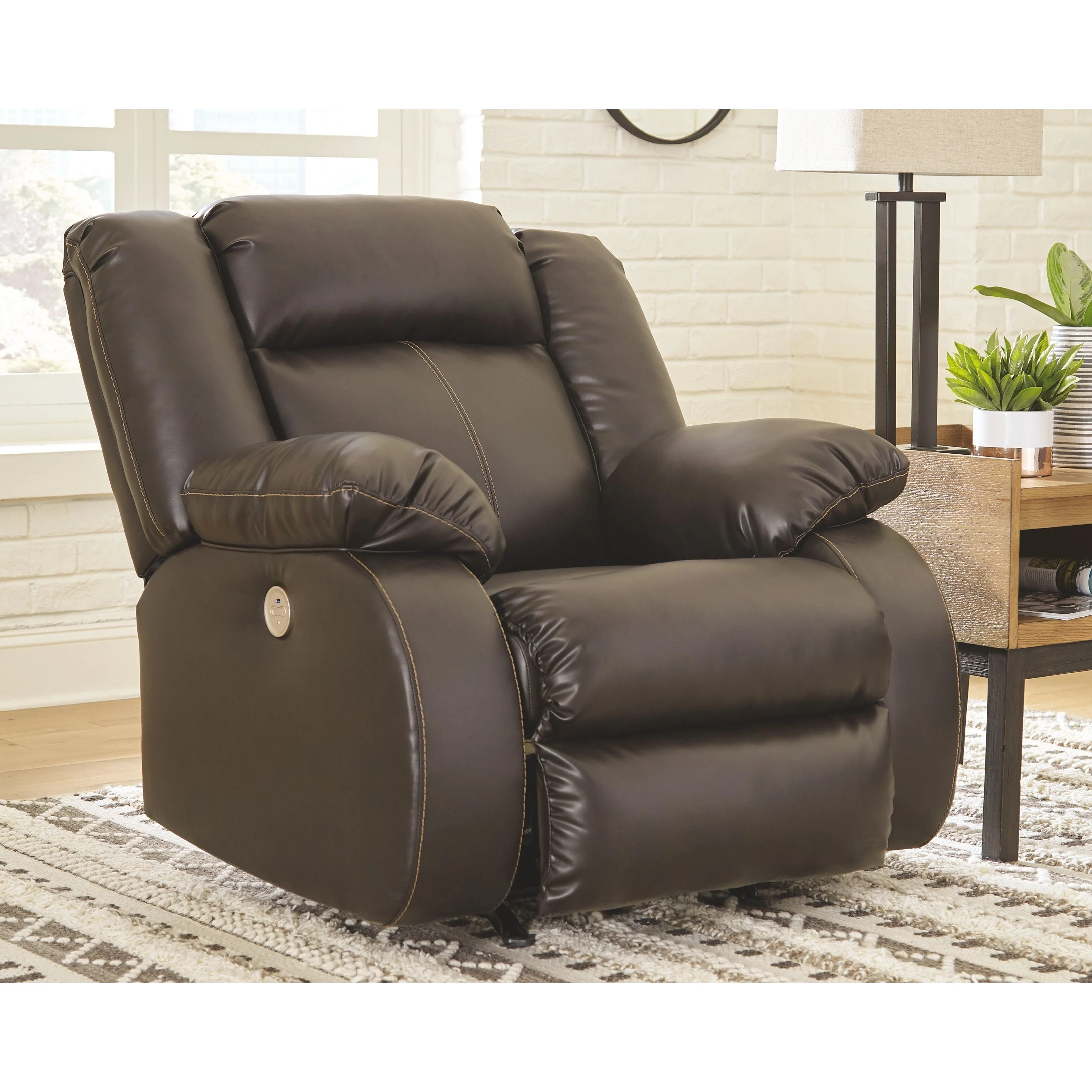 Denoron - Chocolate - Power Rocker Recliner - Image 11