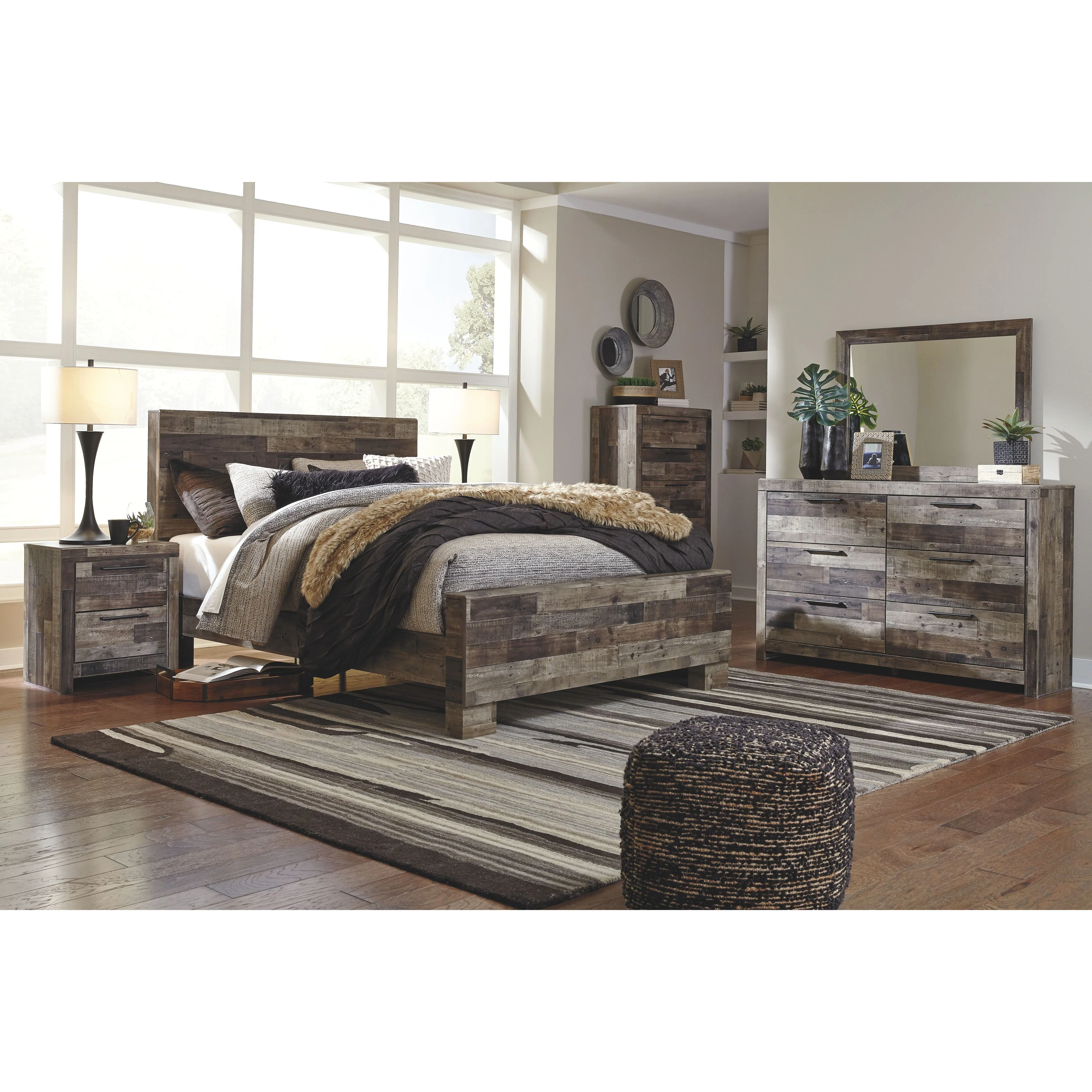 Derekson - Multi Gray - Two Drawer Night Stand - Image 3
