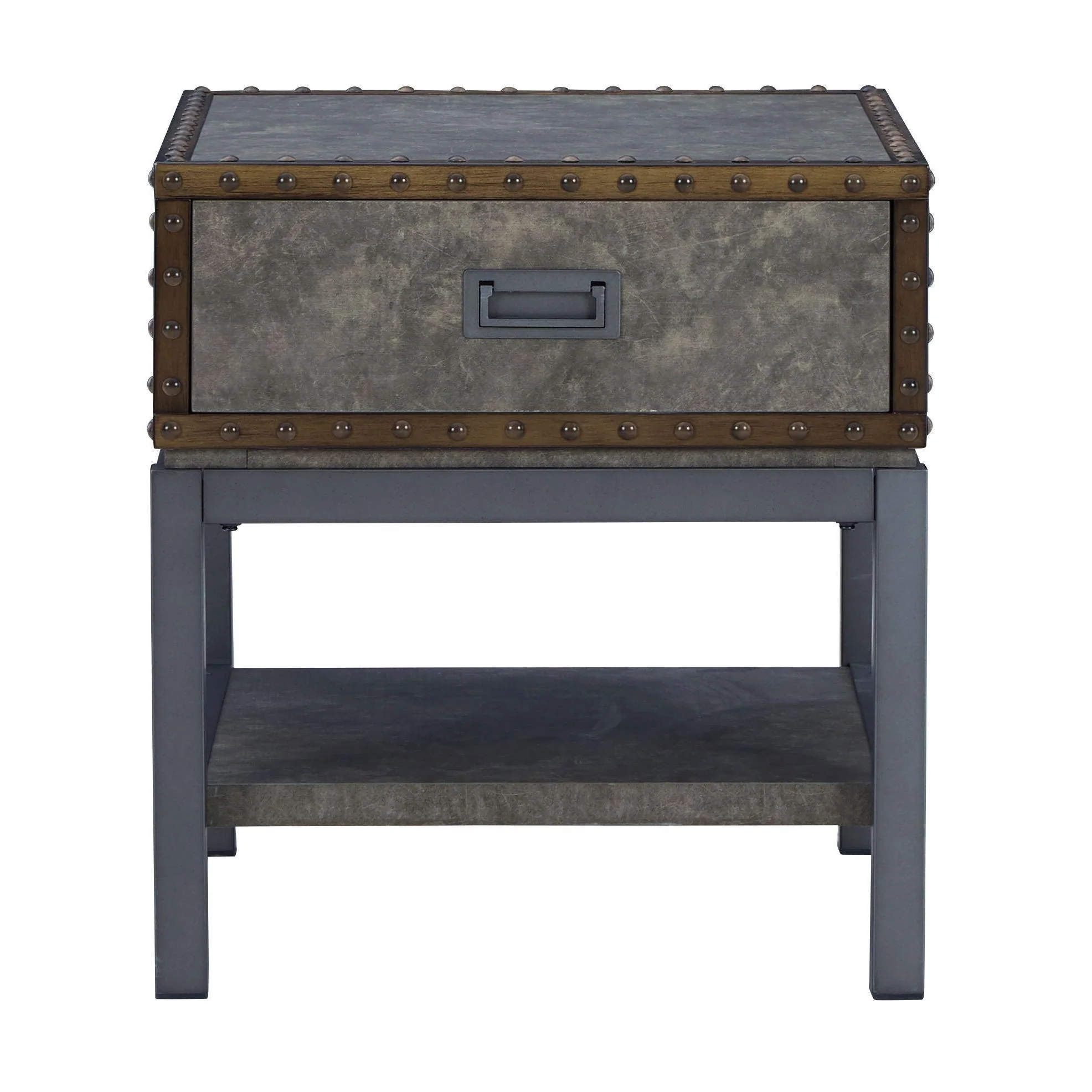 Derrylin - Brown - Rectangular End Table - Image 4