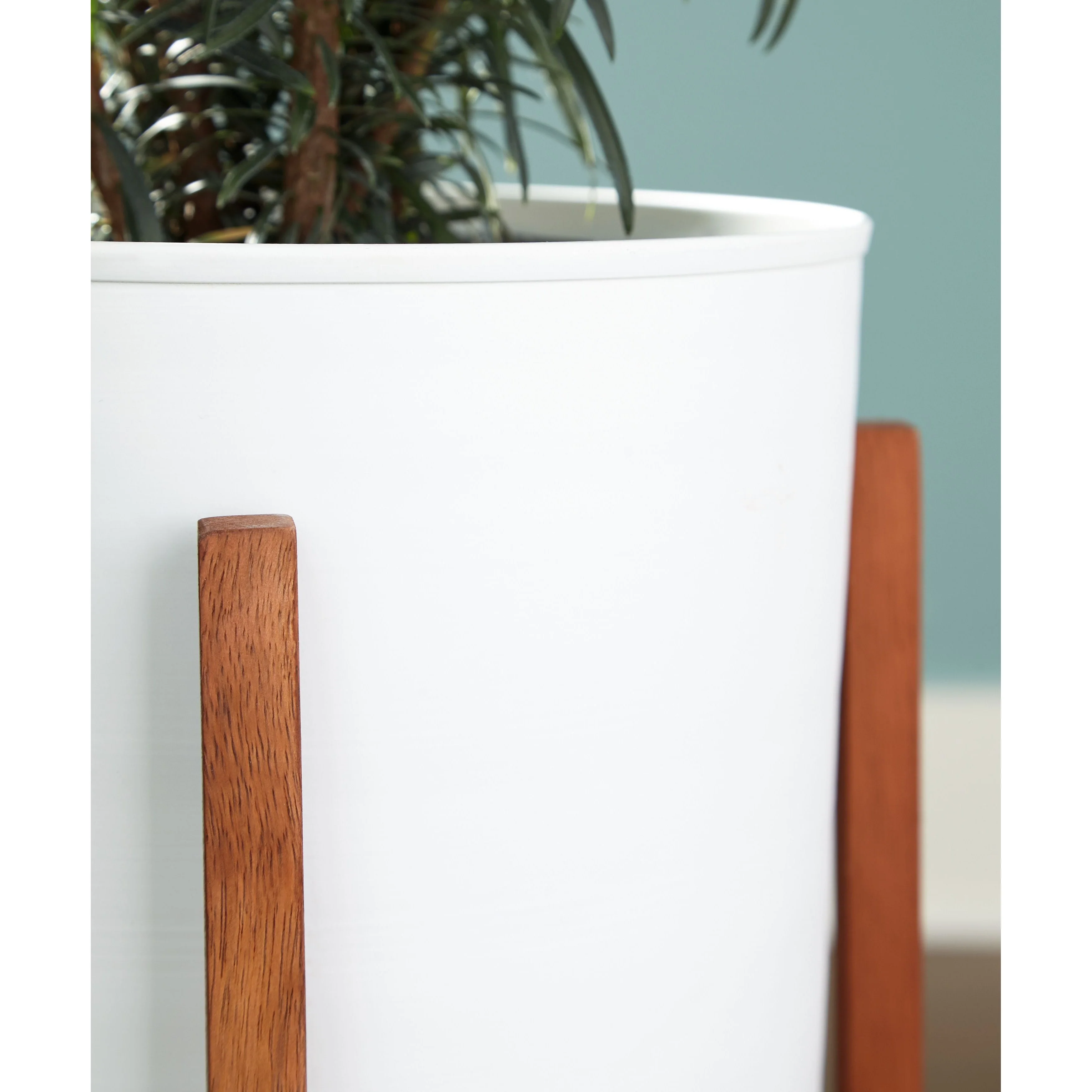 Dorcey - White/brown - Planter Set (2/cn) - Image 3