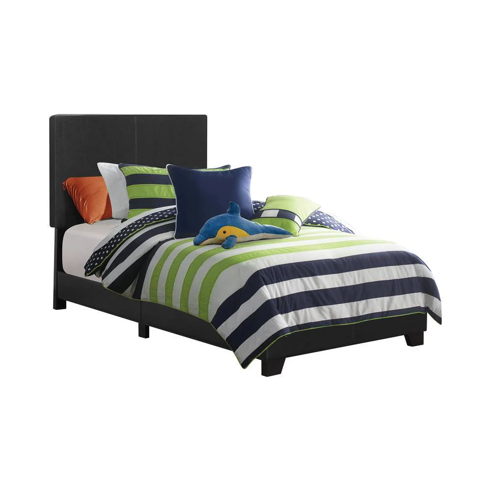 Dorian - Upholstered Bed - Black - Twin Bed - Image 2
