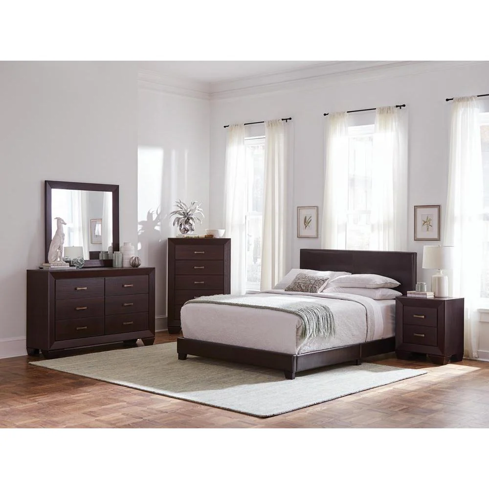 Dorian - Upholstered Bed - Brown - California King Bed - Image 3