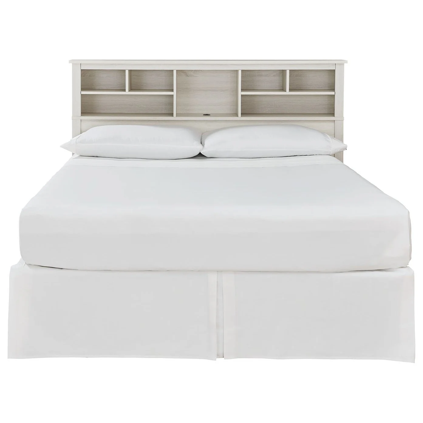 Dorrinson - White - Queen Bookcase Headboard With Bolt On Bed Frame - Image 2