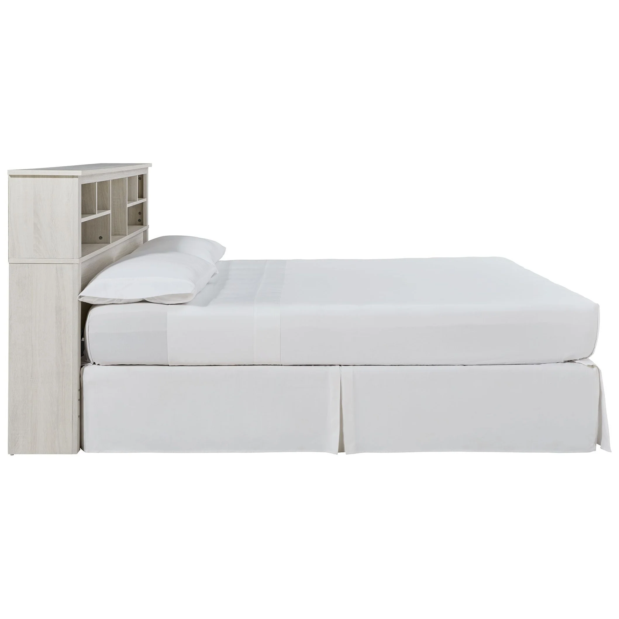 Dorrinson - White - Queen Bookcase Headboard With Bolt On Bed Frame - Image 4