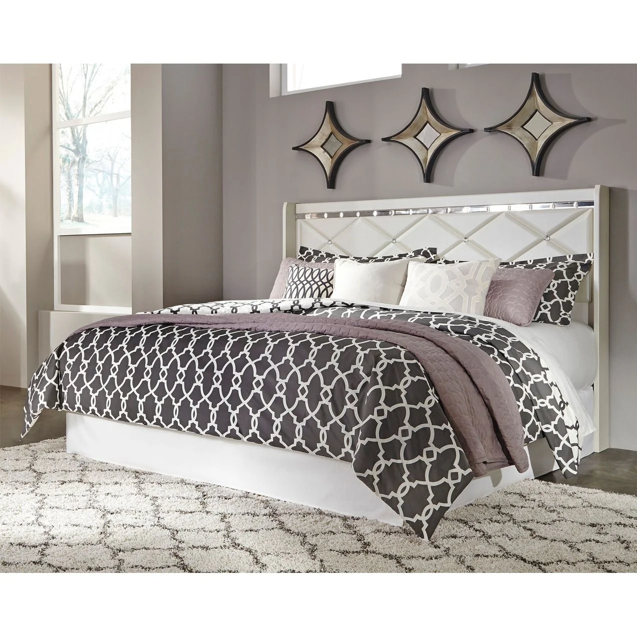 Dreamur - Champagne - King/cal King Panel Headboard - Image 10