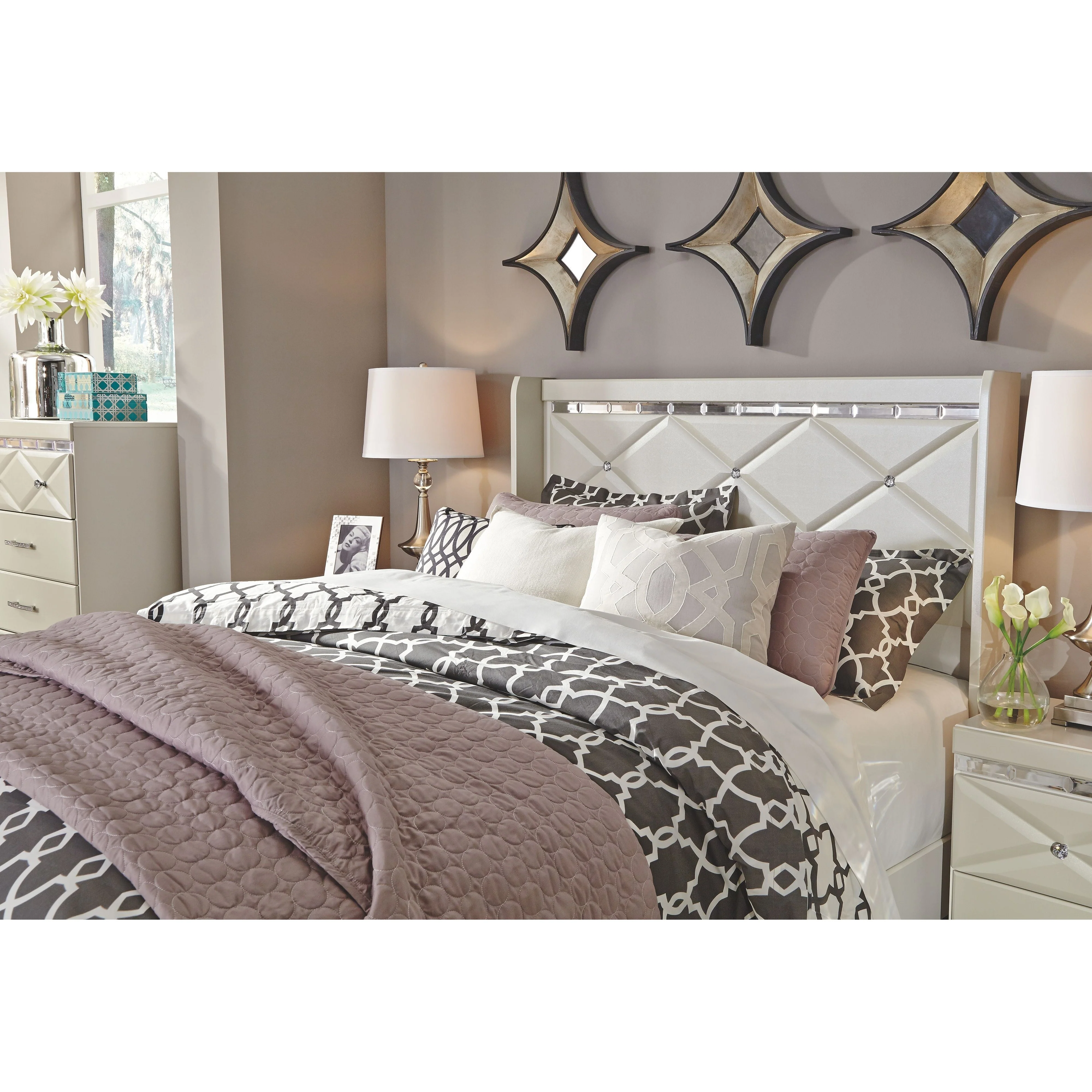 Dreamur - Champagne - King/cal King Panel Headboard - Image 13