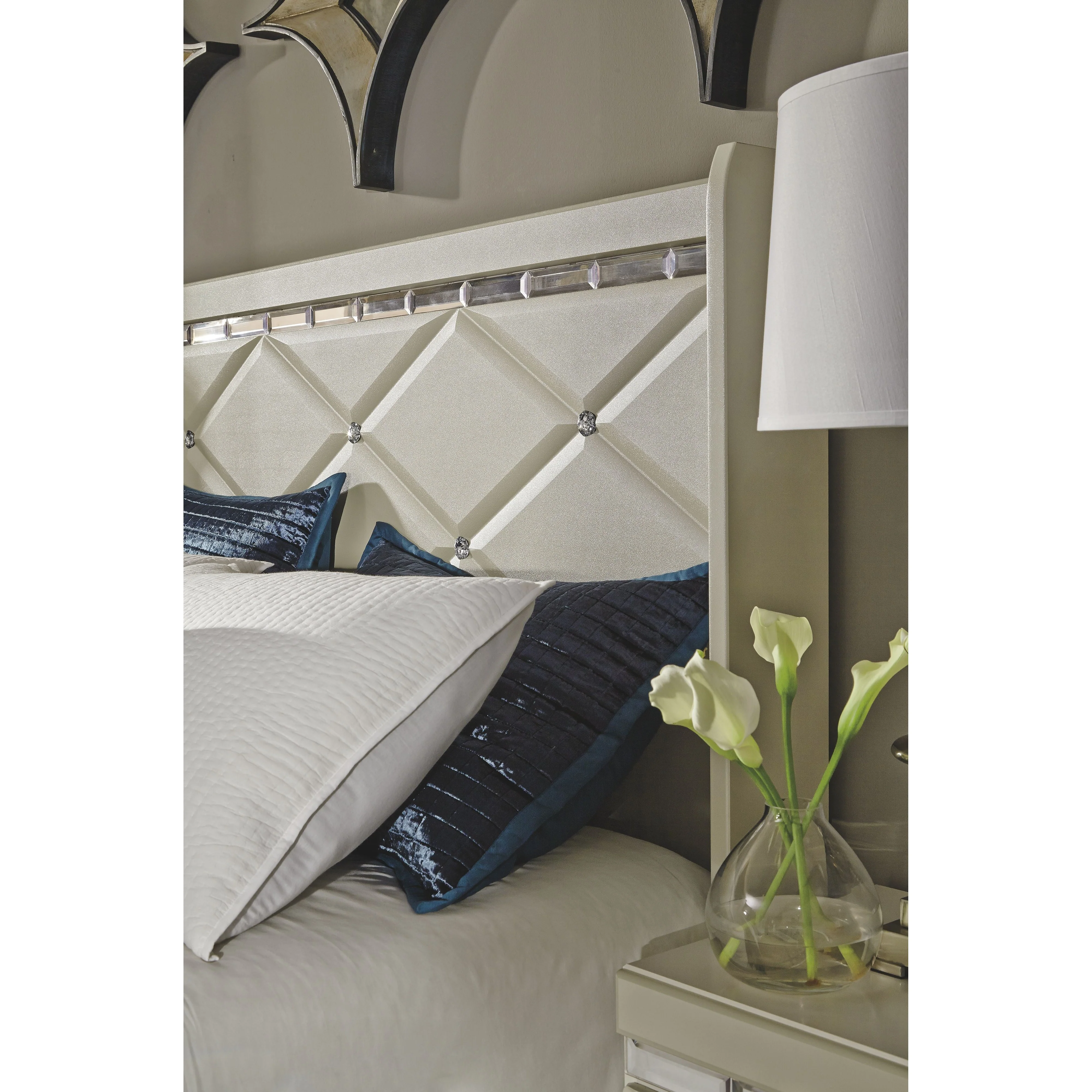 Dreamur - Champagne - King/cal King Panel Headboard - Image 3
