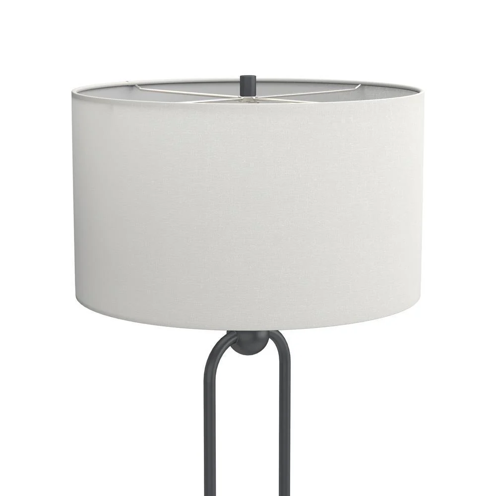 Drum Shade Floor Lamp - White - Image 2