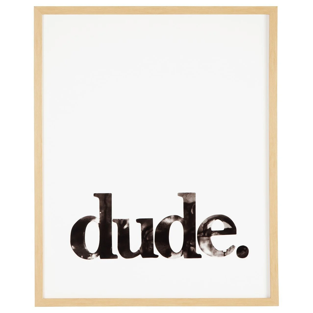Dude - Black/white - Wall Art