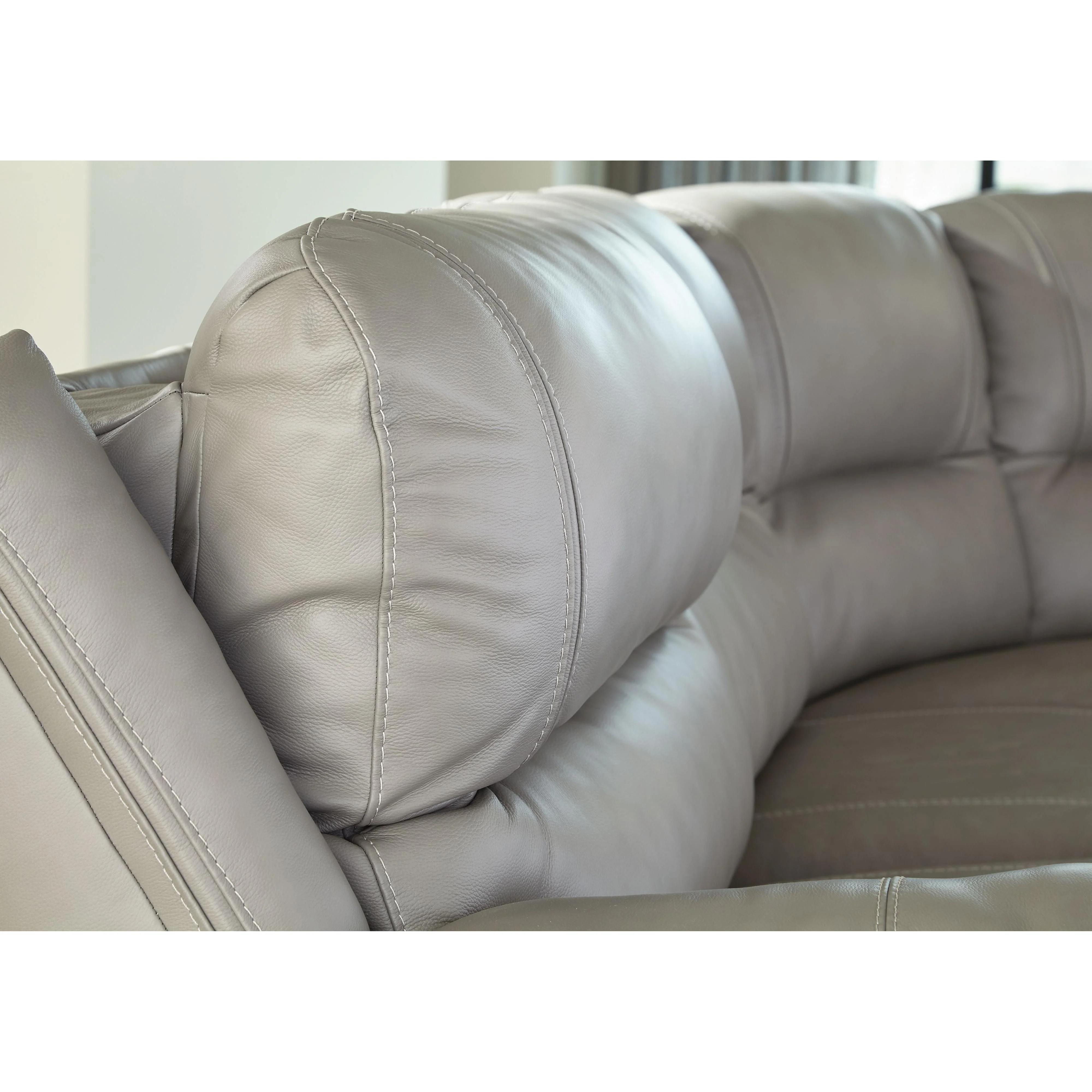 Dunleith - Gray - Power Reclining Sectional 6 Piece - Image 4