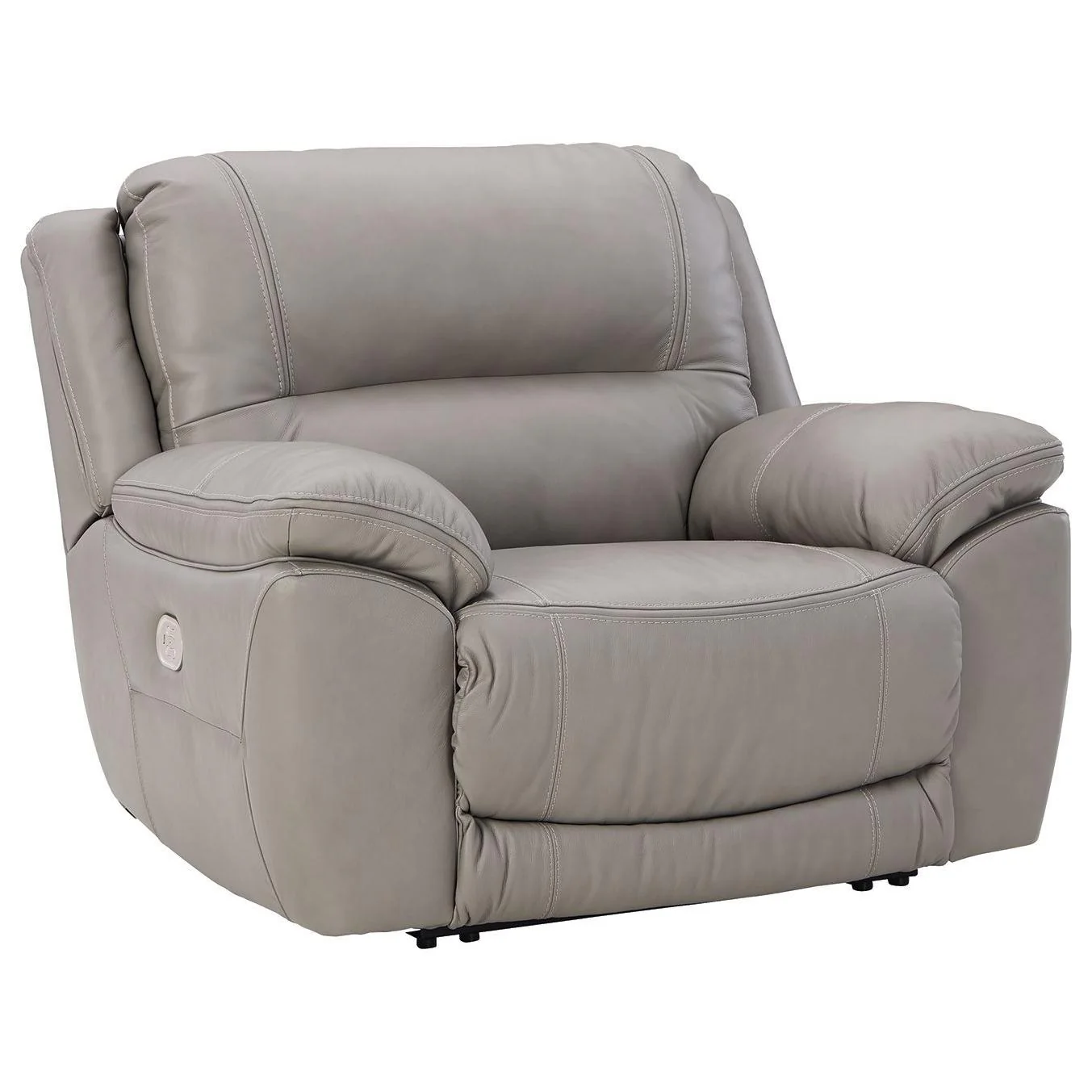 Dunleith - Gray - Zero Wall Recliner W/pwr Hdrst