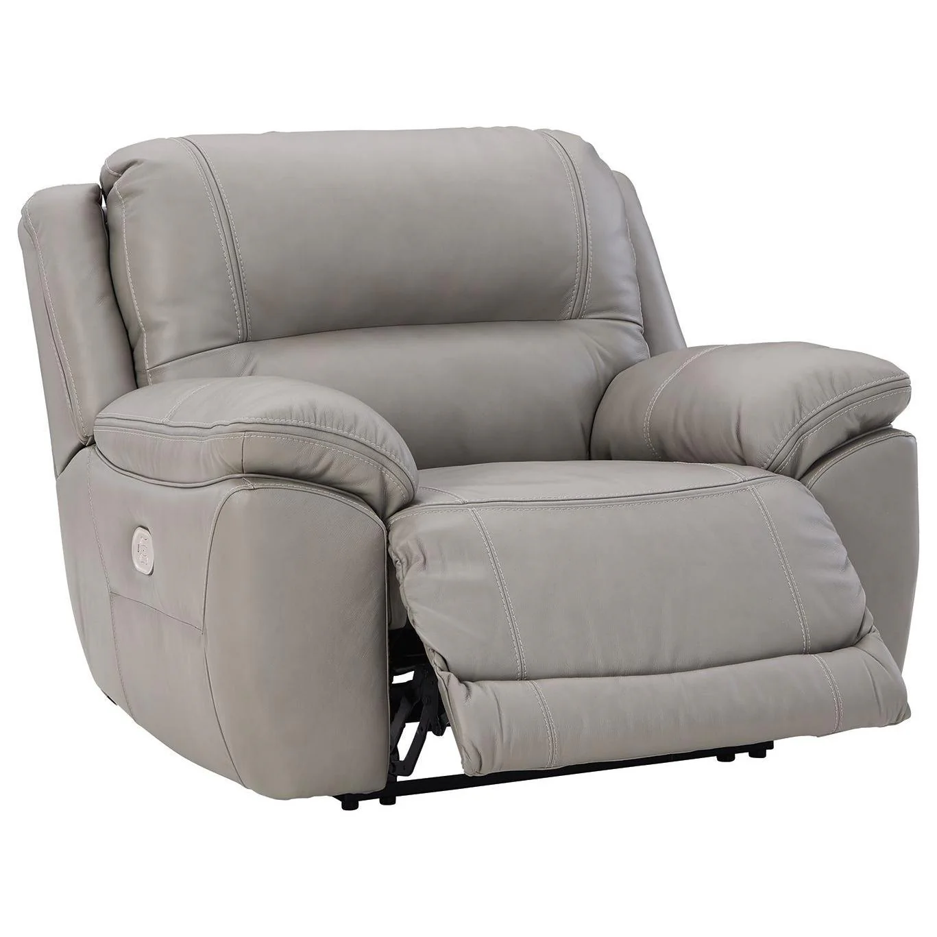 Dunleith - Gray - Zero Wall Recliner W/pwr Hdrst - Image 3