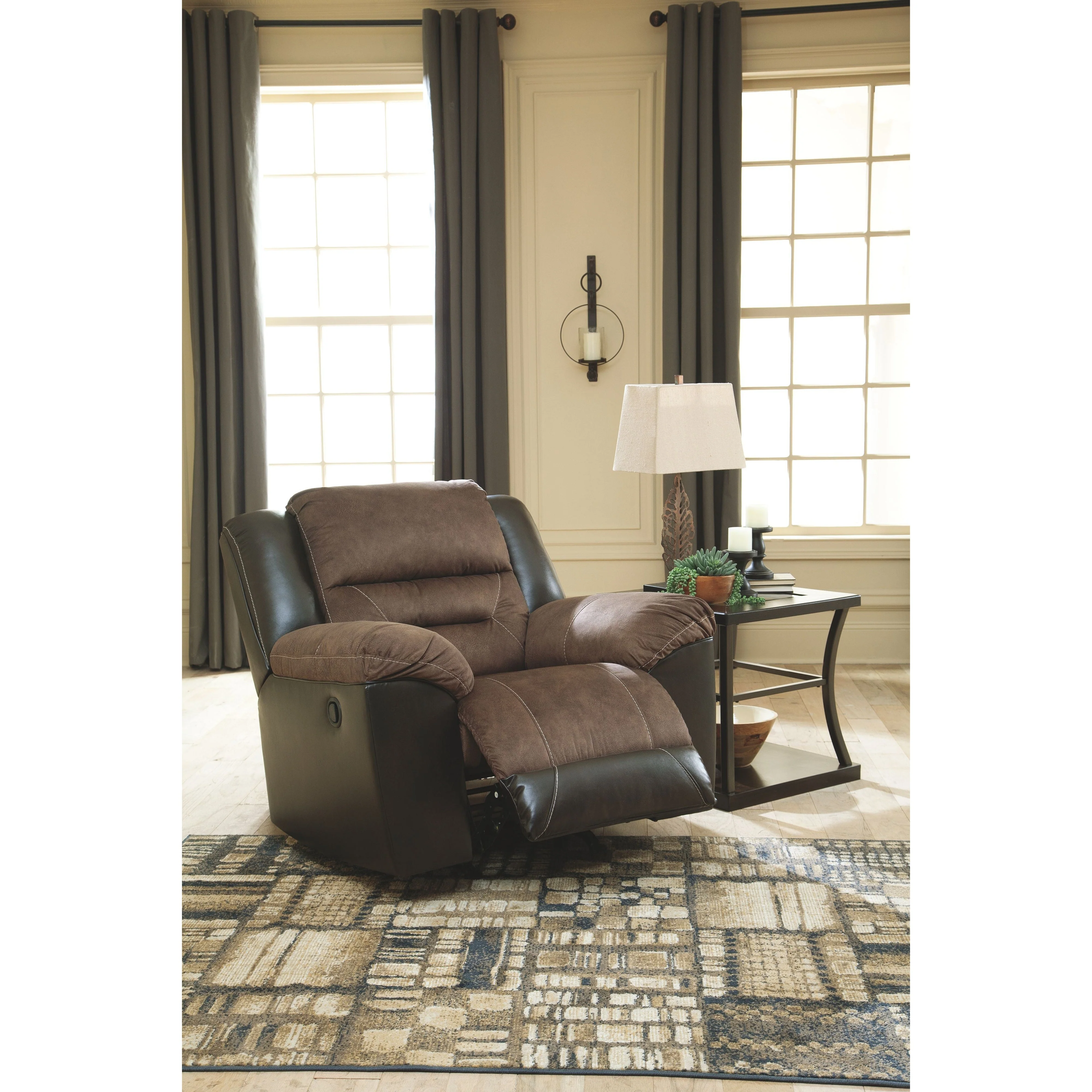 Ashley Earhart Rocker Recliner in Chestnut - Image 5
