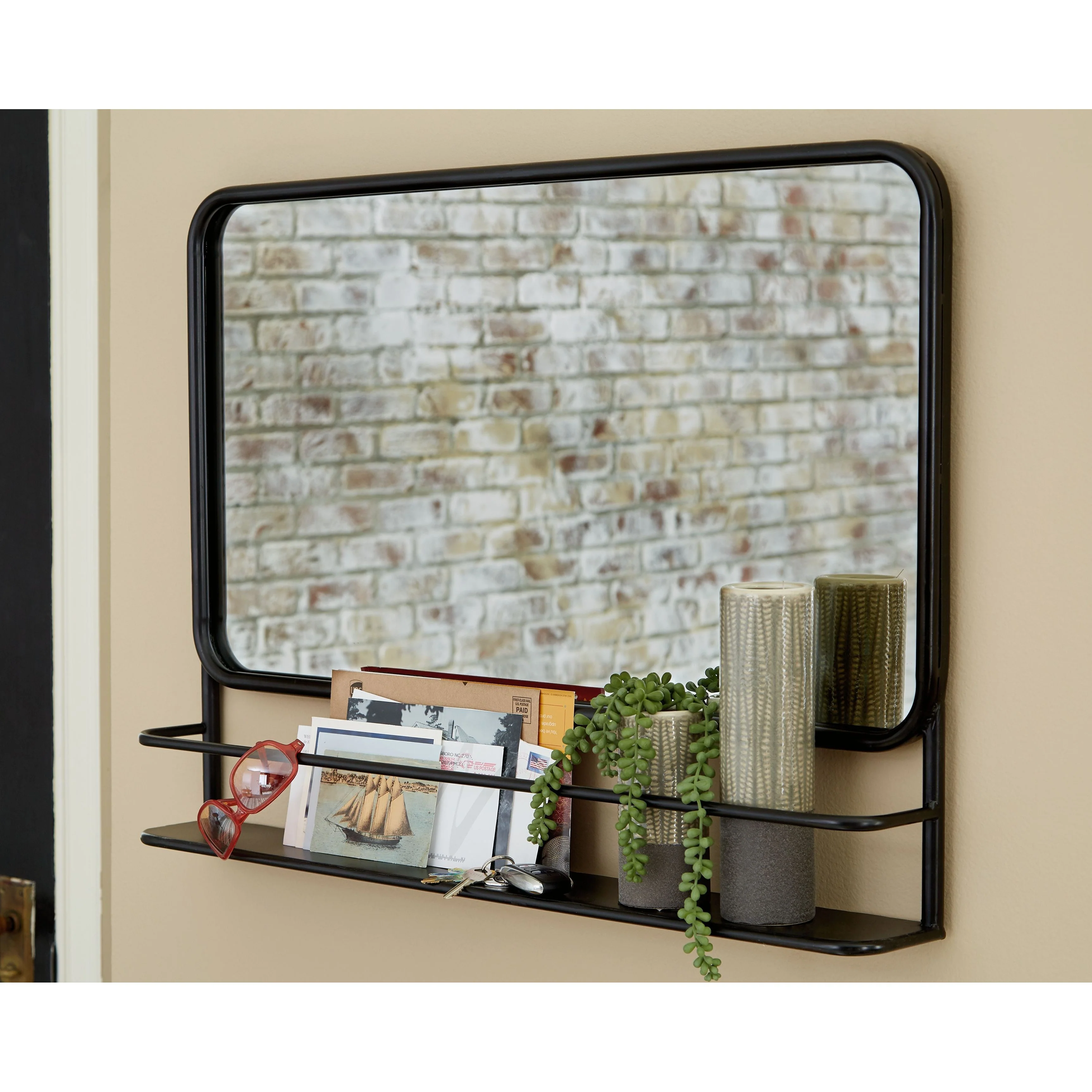 Ebba - Black - Accent Mirror - Horizontal - Image 2