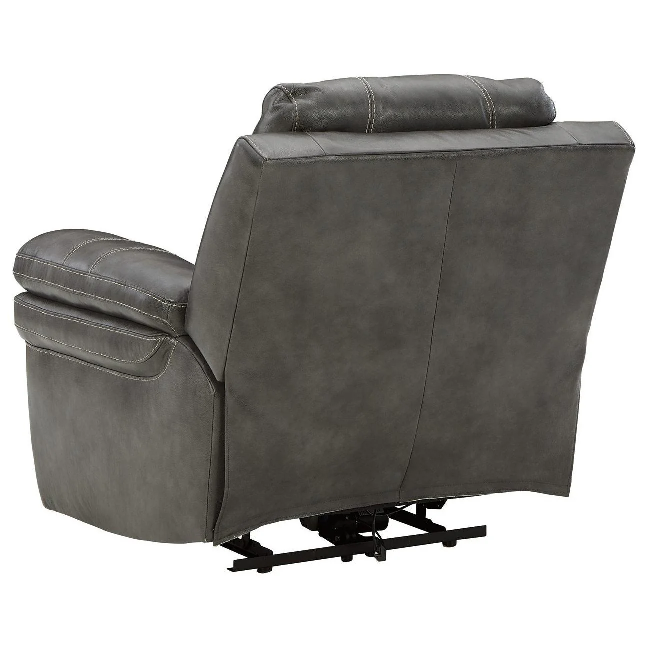 Ashley Edmar Power Recliner/Adjustible Headrest in Charcoal - Image 5