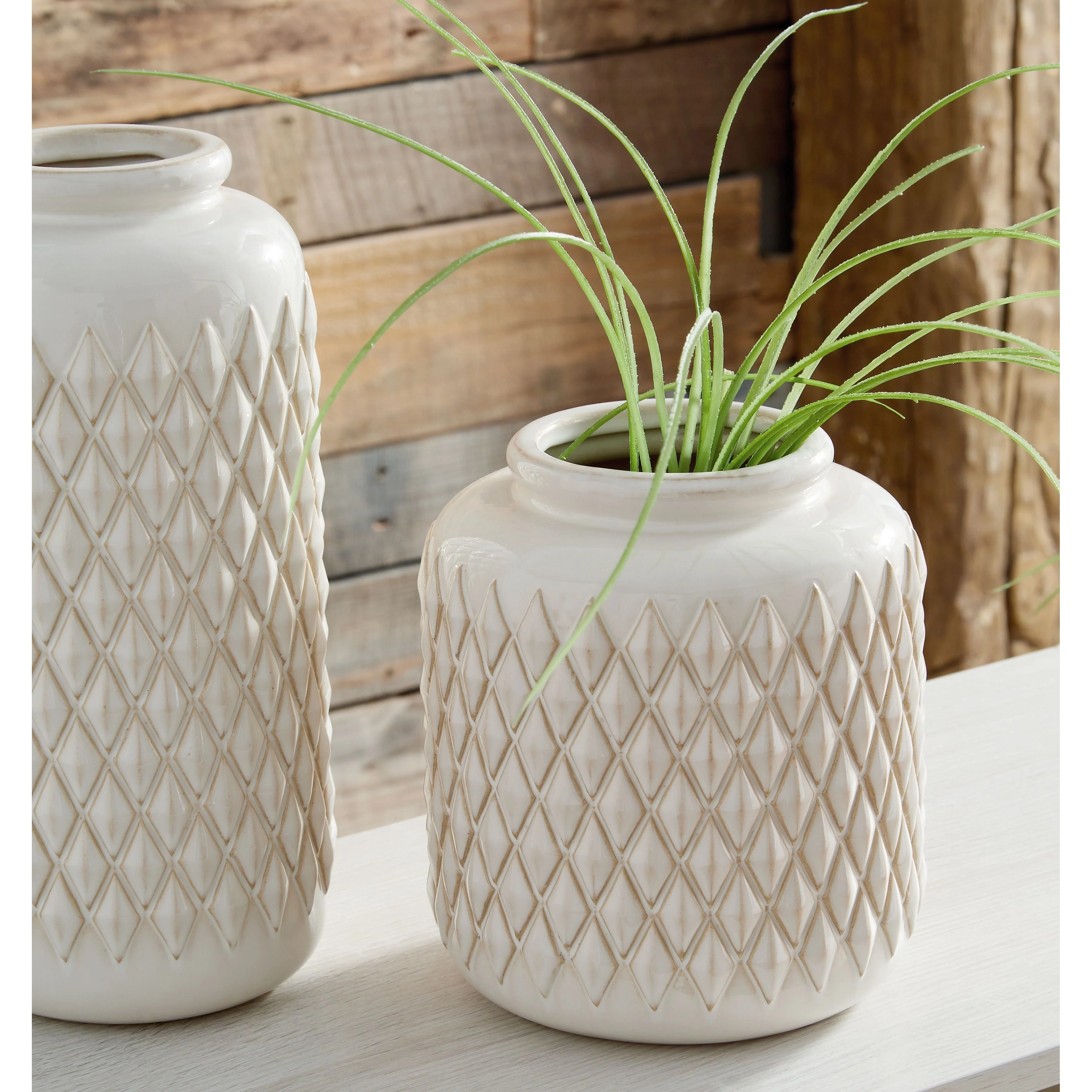 Edwinna - Cream - Vase Set (2/cn) - Image 6