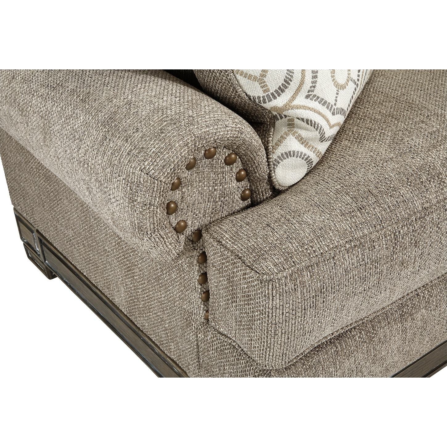 Einsgrove - Sandstone - 2 Pc. - Chair And A Half With Ottoman - Image 4