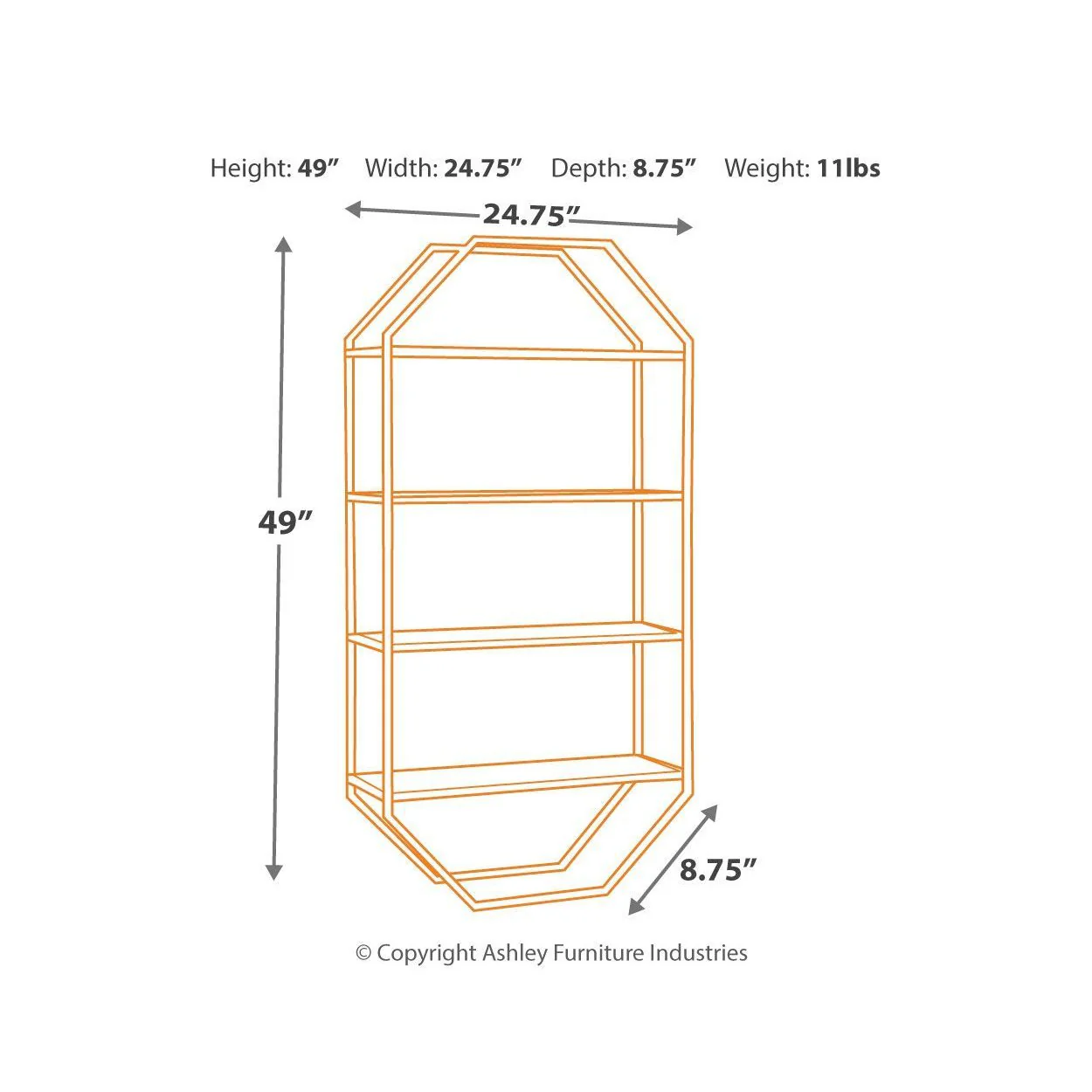 Elea - Black/natural - Wall Shelf - Image 3
