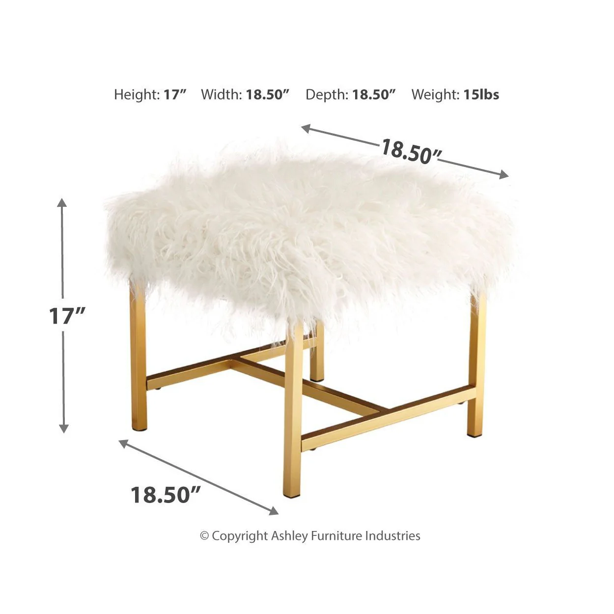 Elissa - White - Stool - Image 3