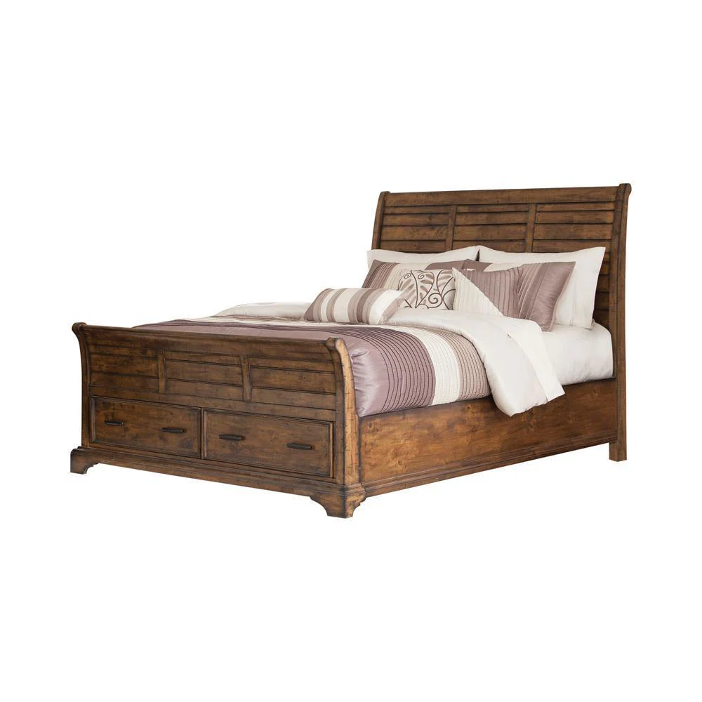 Elk Grove - Queen Bed - Light Brown - Image 3