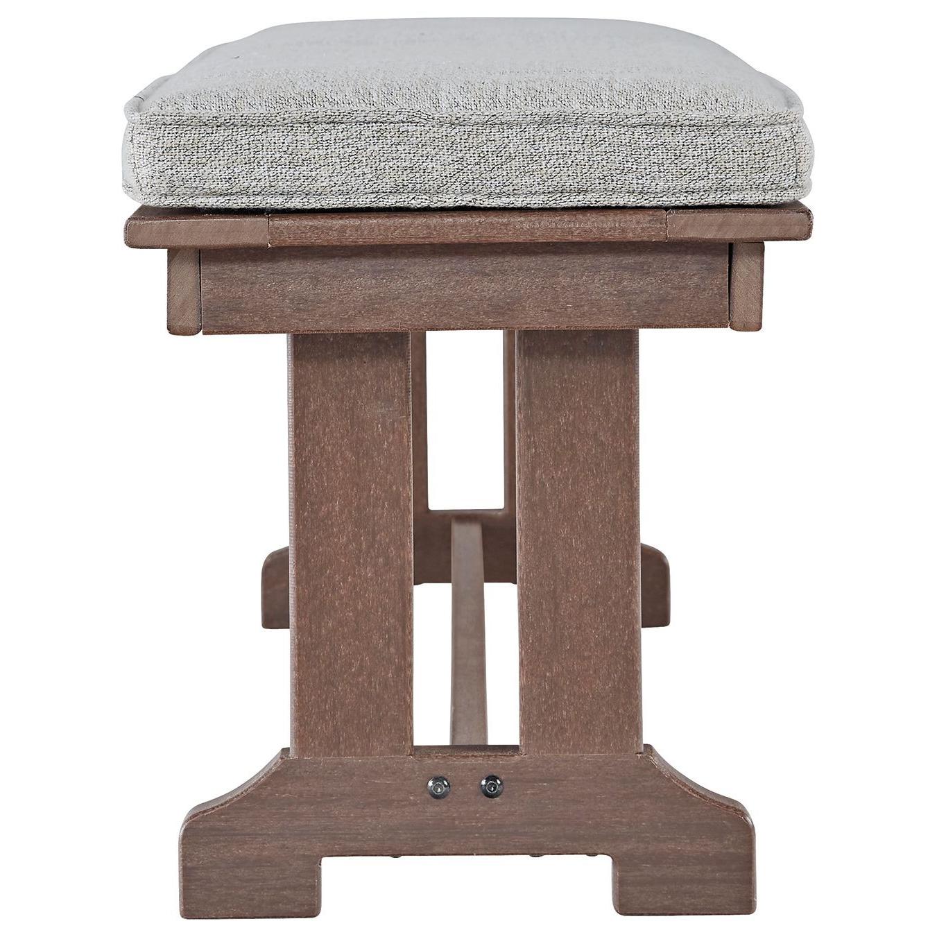 Emmeline - Brown - Bench With Cushion - Image 4