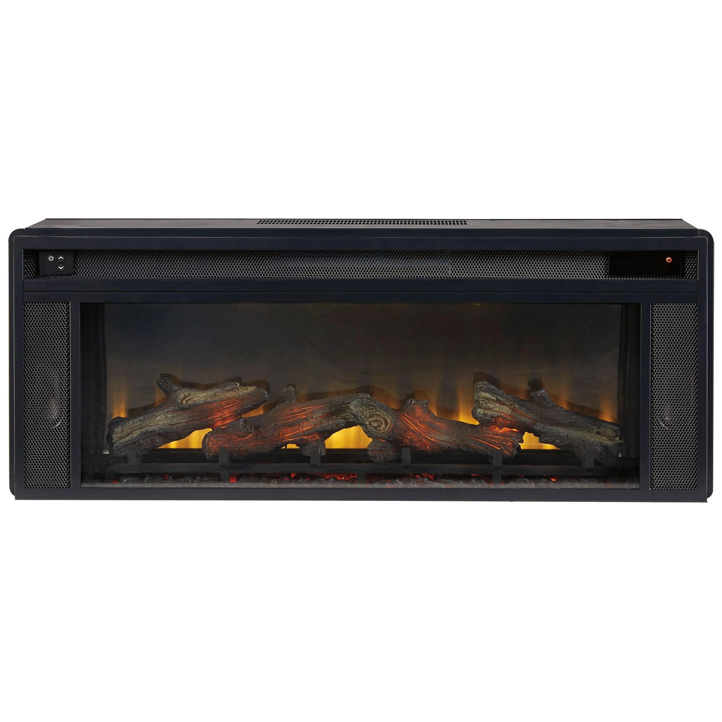 Entertainment - Black - Fireplace Insert - Rectangular - Image 2
