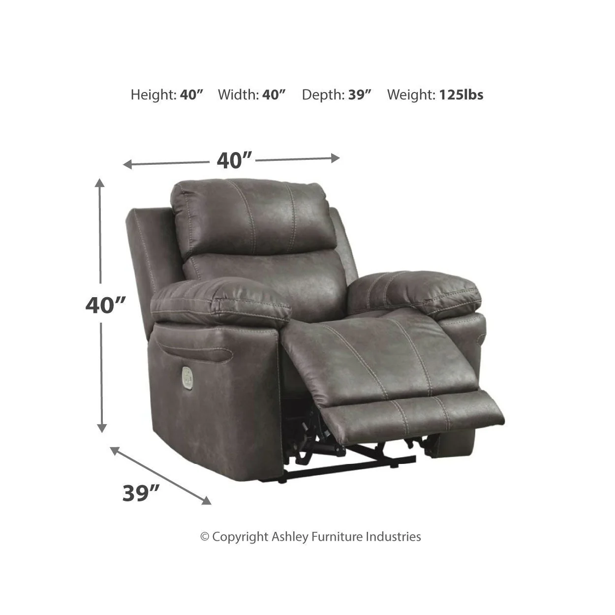 Erlangen - Midnight - Pwr Recliner/adj Headrest - Image 7