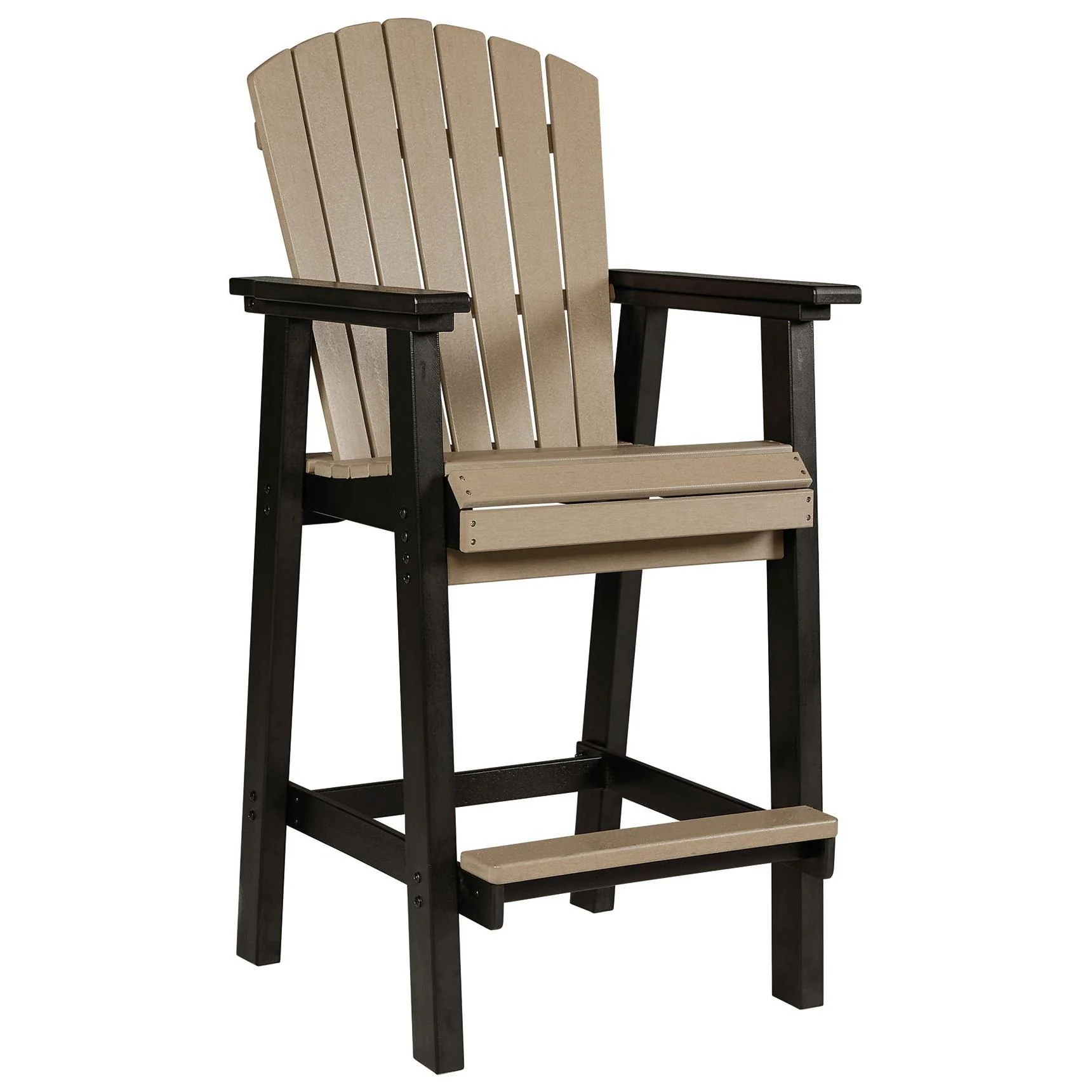 Fairen Trail - Black/driftwood - Tall Barstool (2/cn) - Image 3