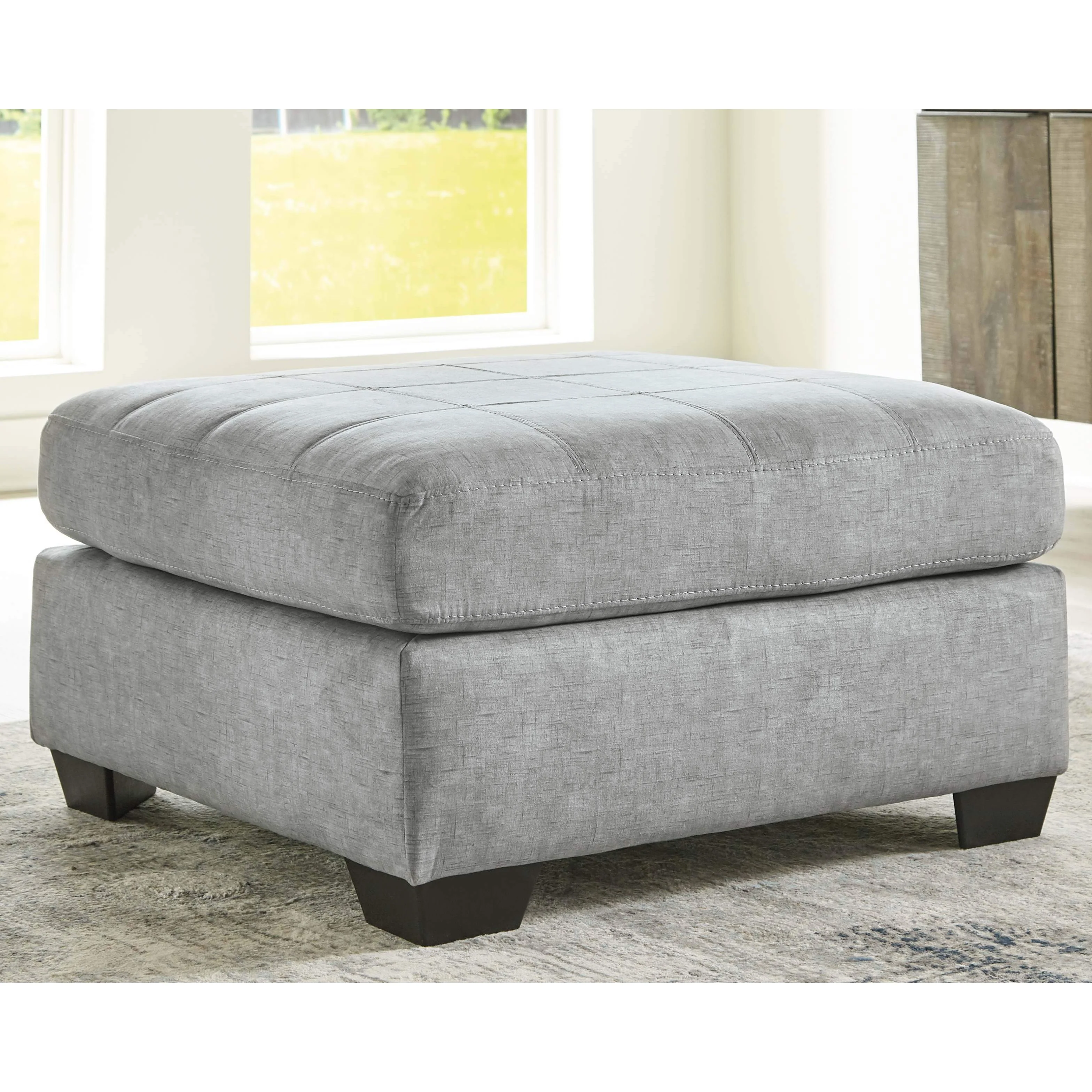 Falkirk - Steel - Oversized Accent Ottoman - Image 2