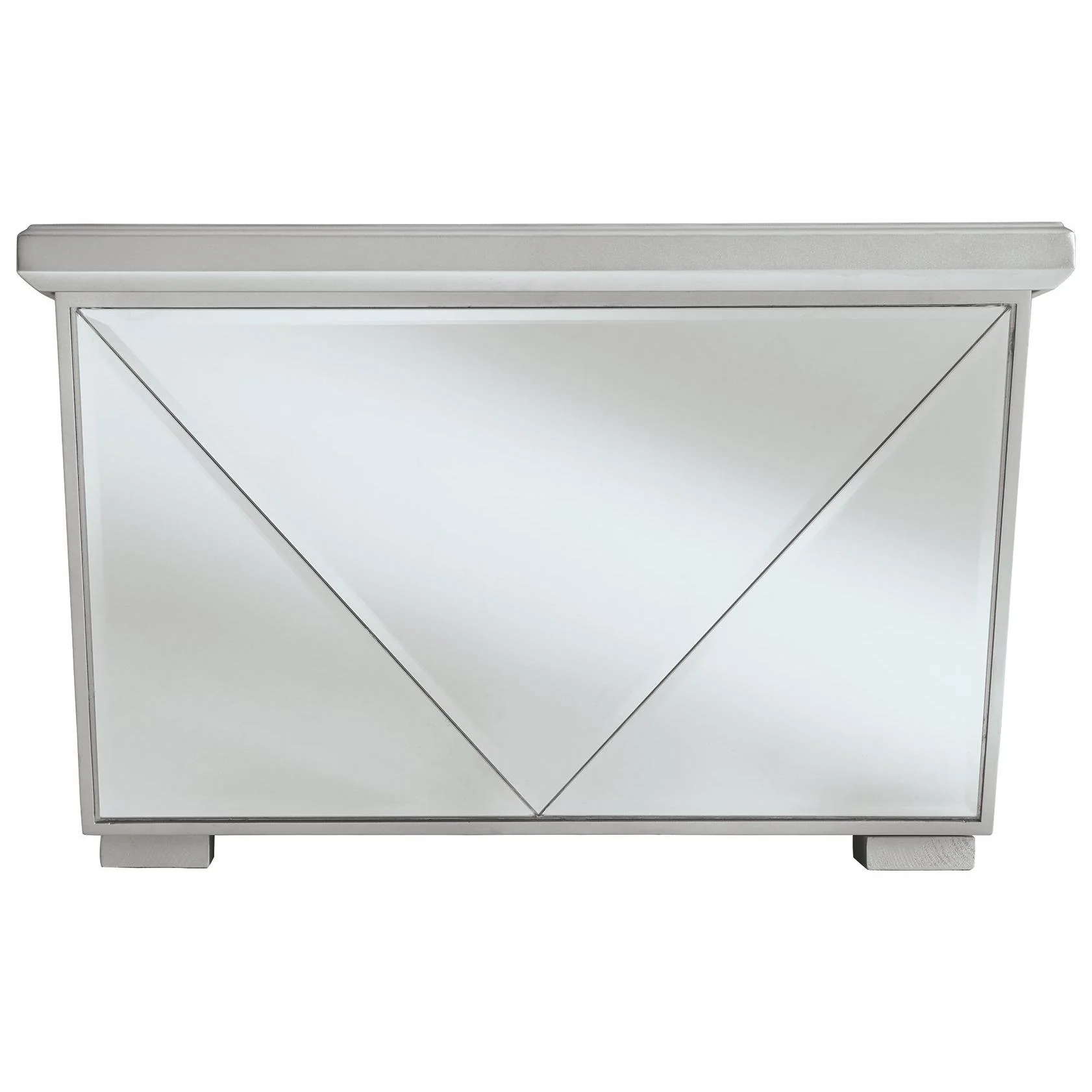 Fanmory - Silver Finish - Rectangular Cocktail Table - Image 5