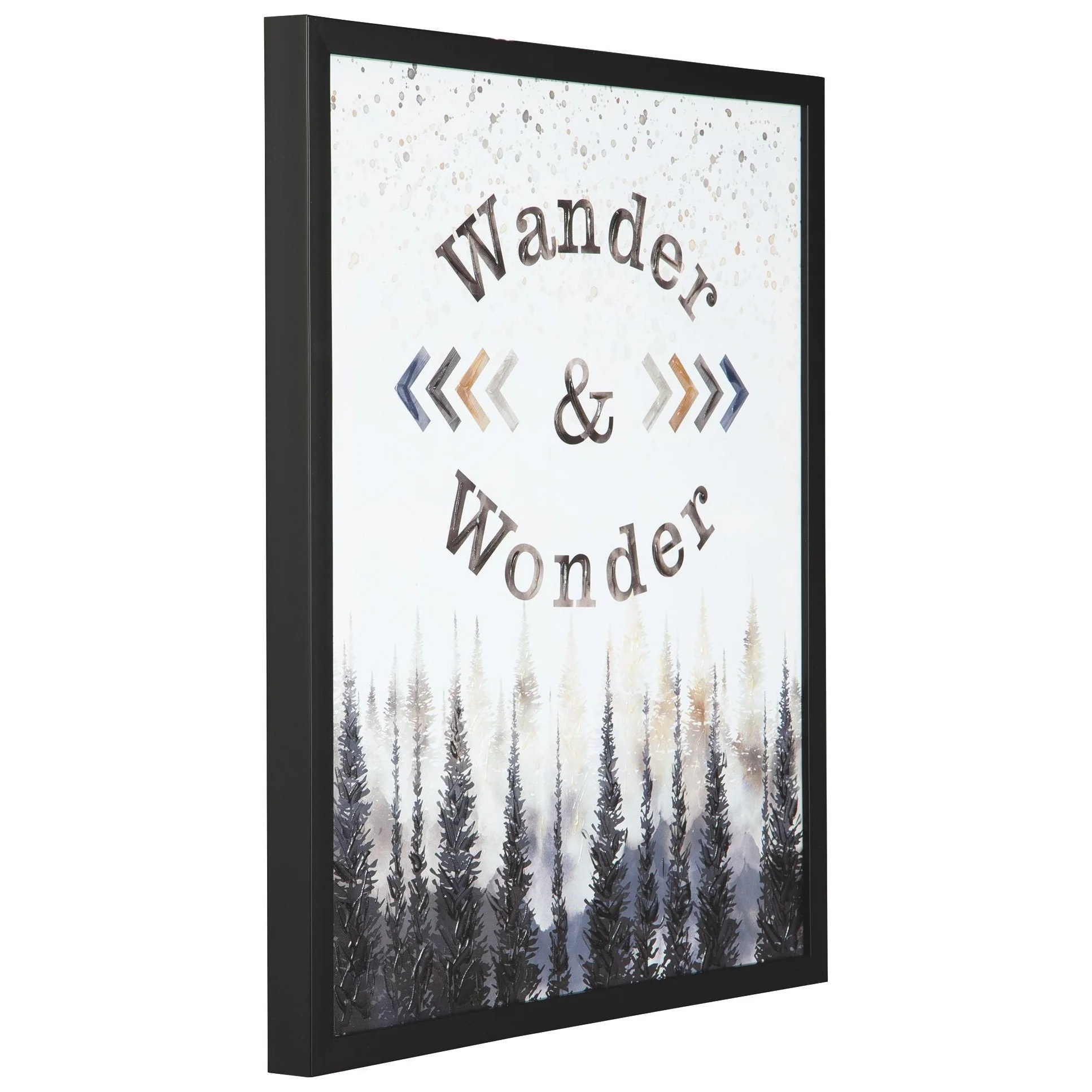 Farryn - Gray/brown/navy - Wall Art