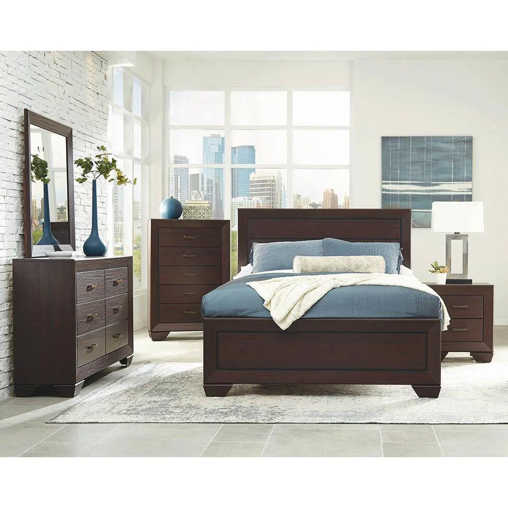 Fenbrook - Eastern King Bed - Wood - Brown