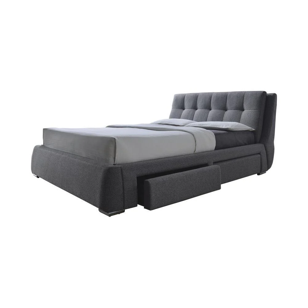 Fenbrook Upholstered Bed - California King Storage Bed - Gray - Image 2