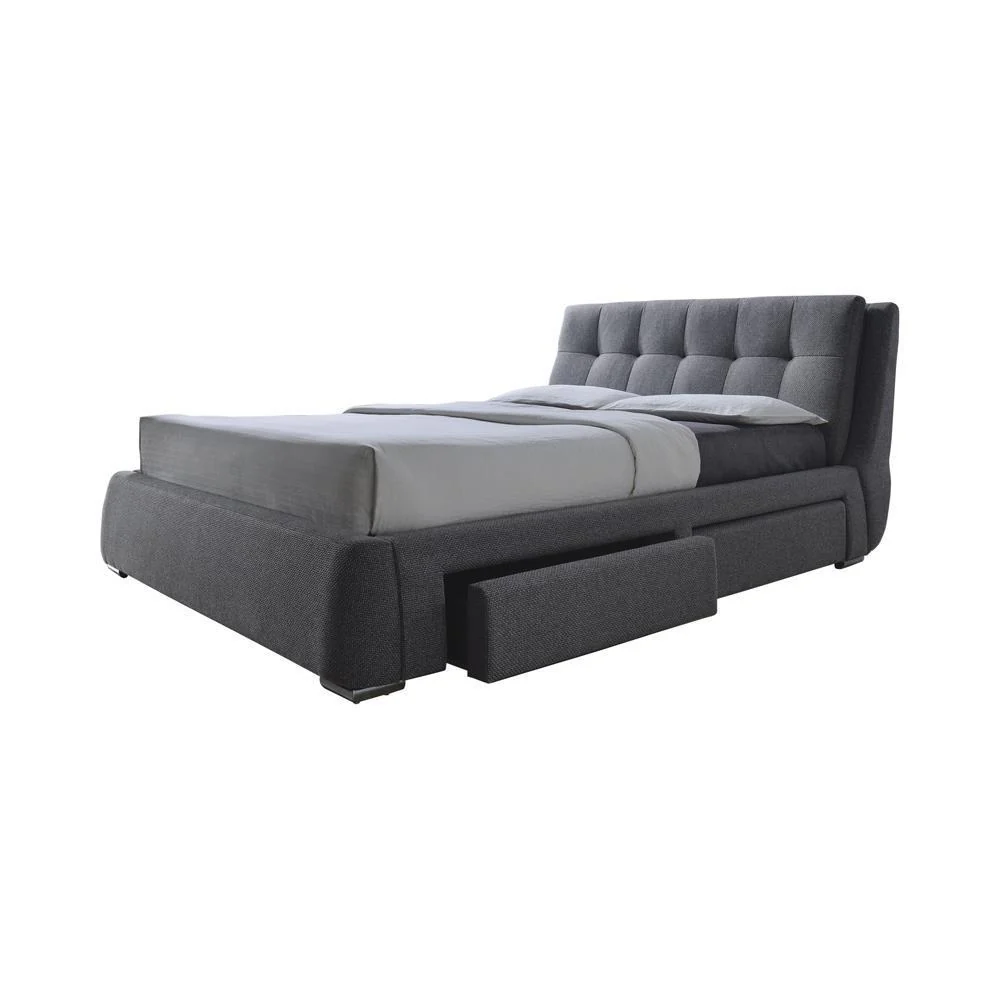 Fenbrook Upholstered Bed - Queen Storage Bed - Gray - Image 2
