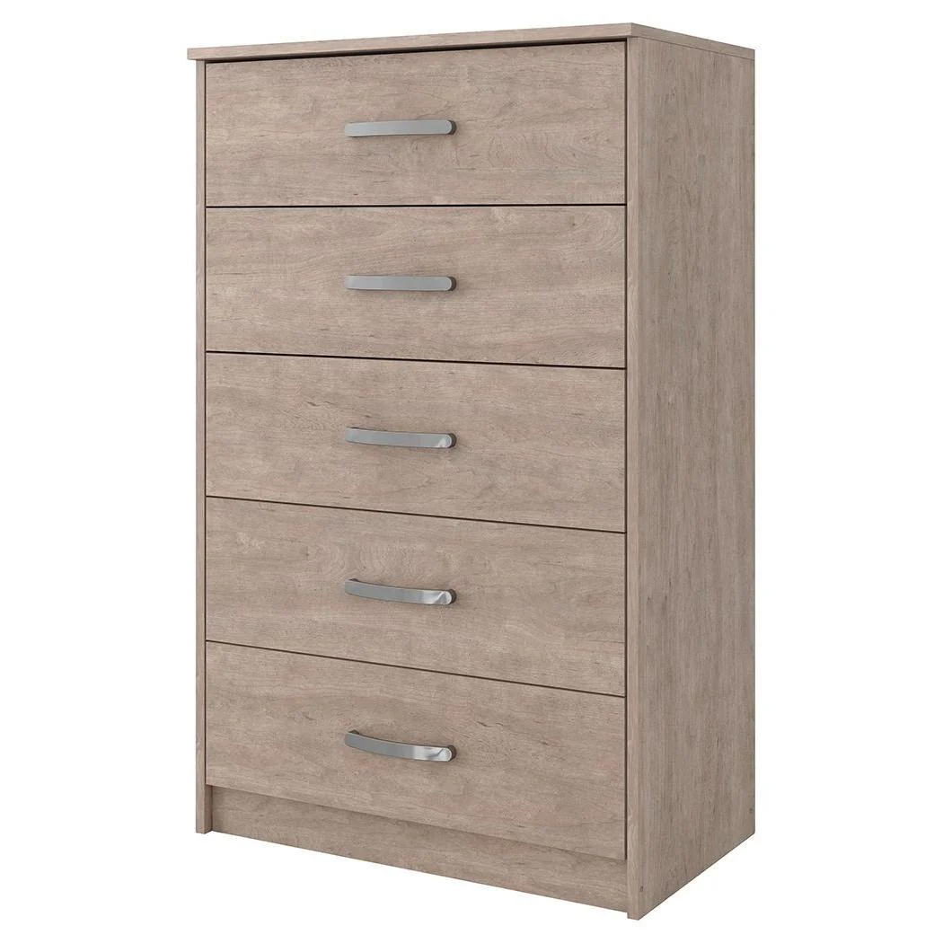 Flannia - Gray - Five Drawer Chest - Image 8