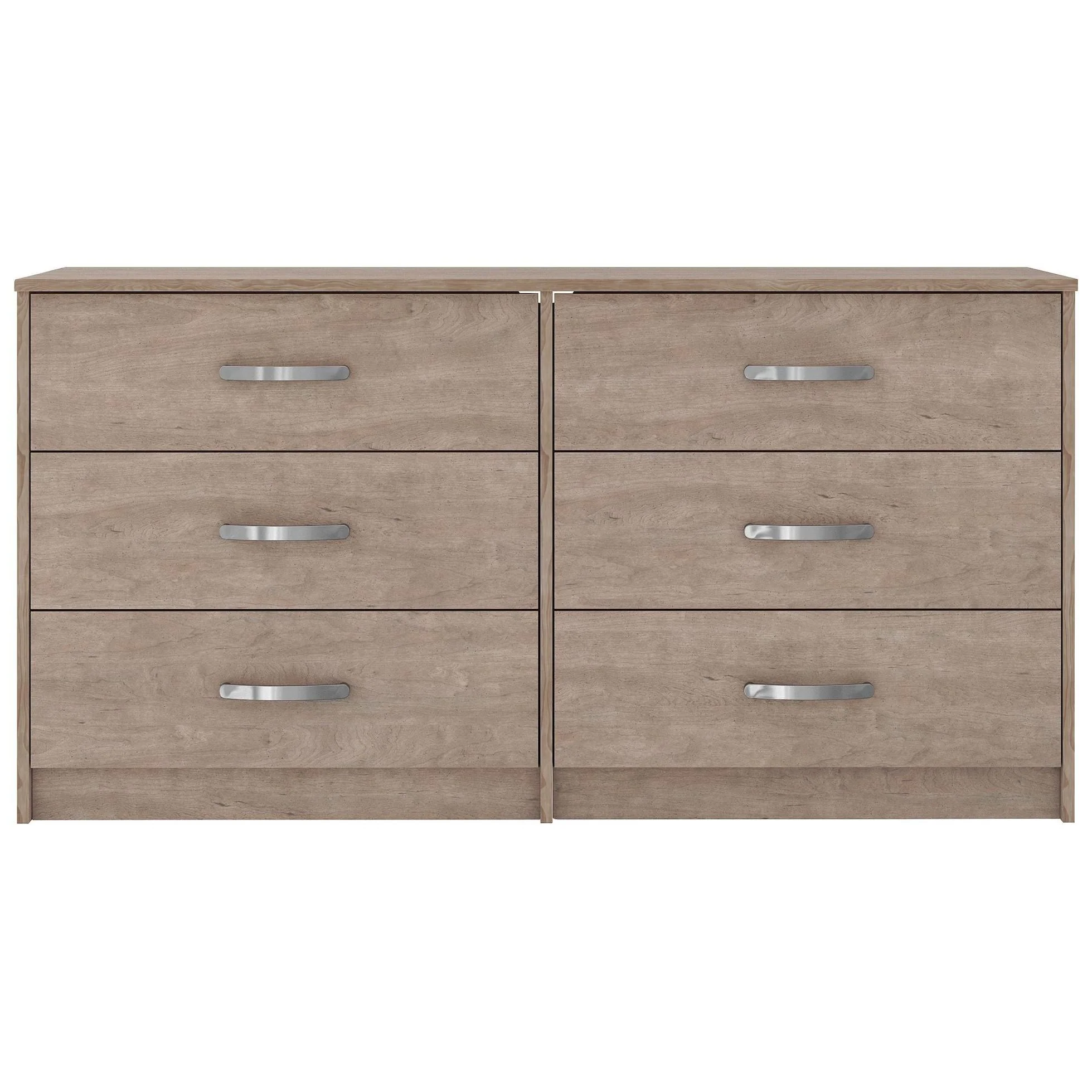 Flannia - Gray - Six Drawer Dresser - Image 3