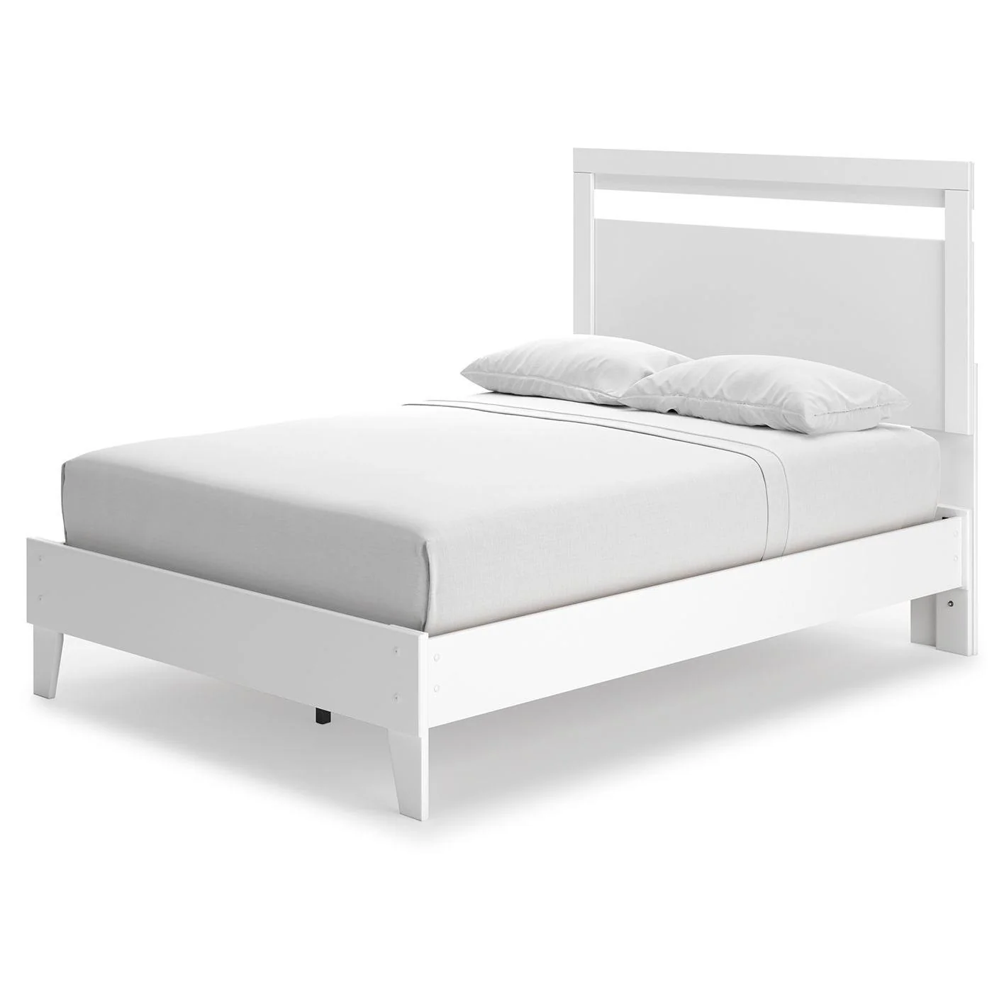 Flannia - White - Full Panel Platform Bed - Image 10