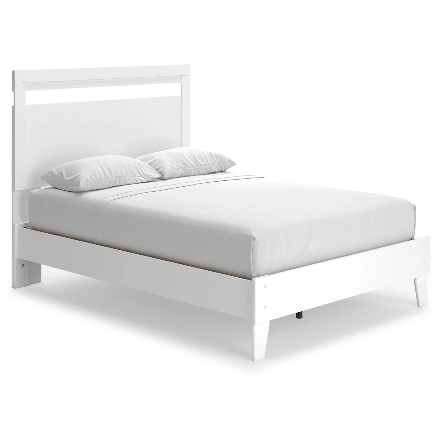 Flannia - White - Full Panel Platform Bed - Image 8
